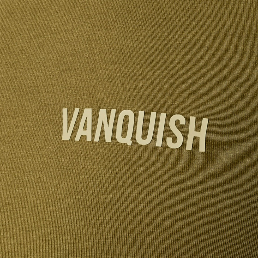 Vanquish Essential T-Shirt mit schmaler Passform und langen Ärmeln in Olivgrün
