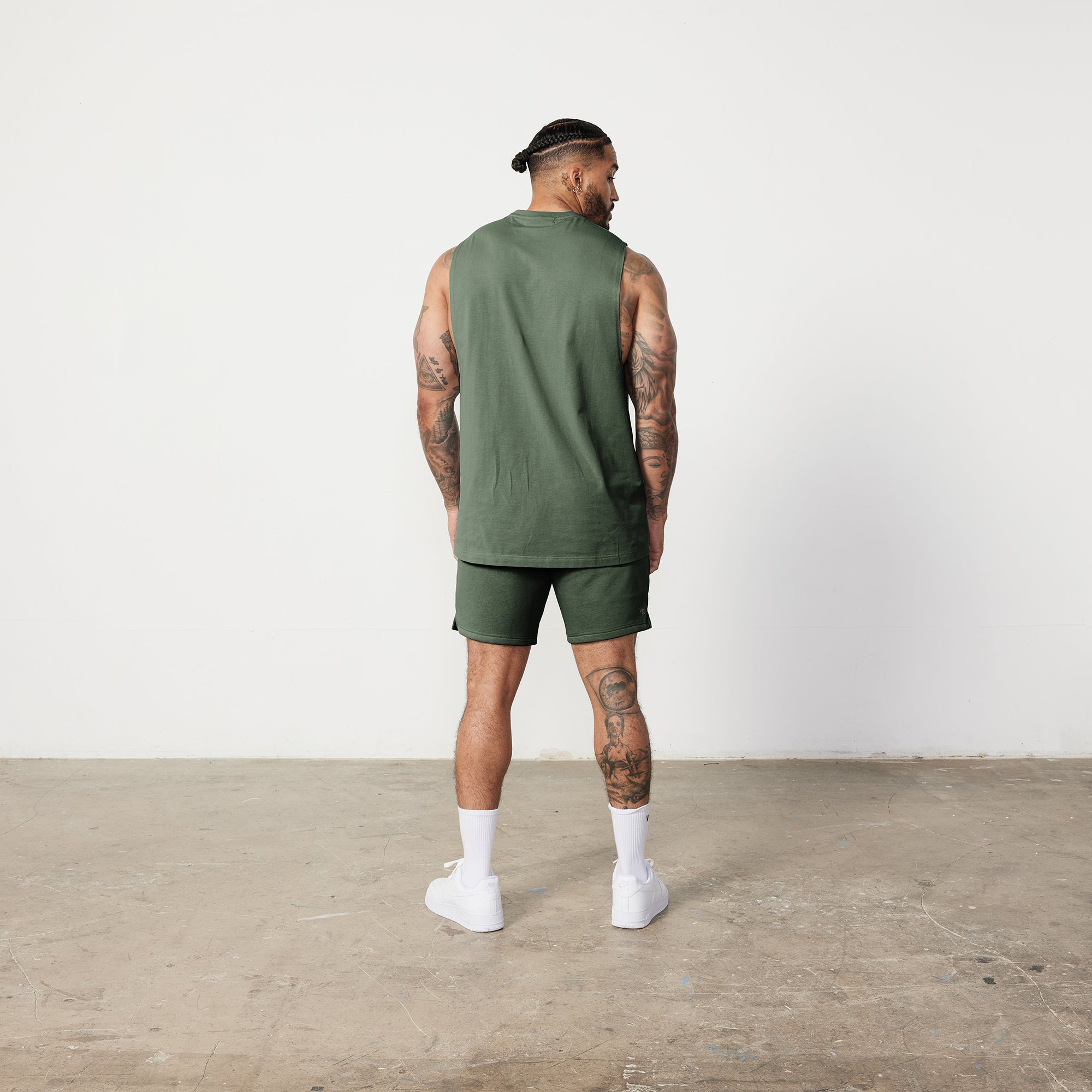 Vanquish Essential Forest Green Regular Fit Shorts