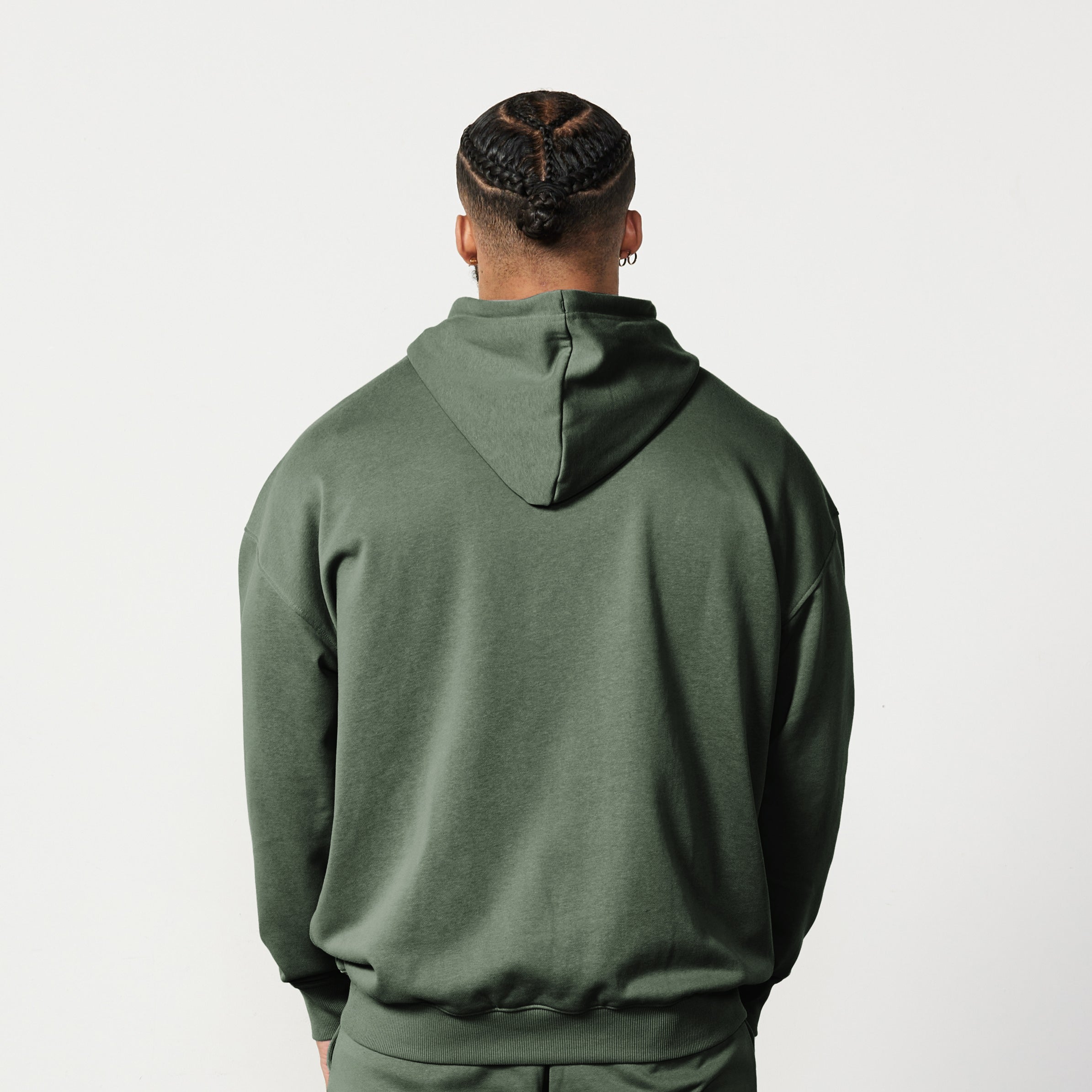 Vanquish Essential Forest Green Oversized Pullover Hoodie