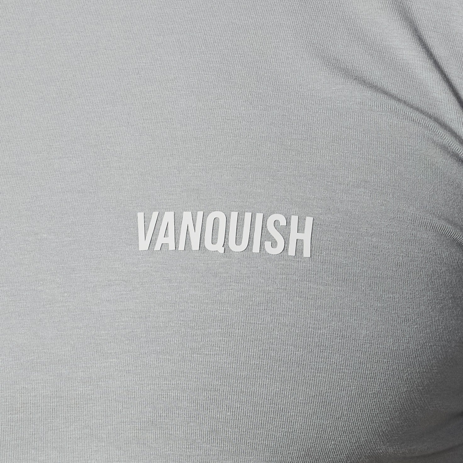 Vanquish Essential T-Shirt in schmaler Passform, kurzärmelig, Stahlgrau