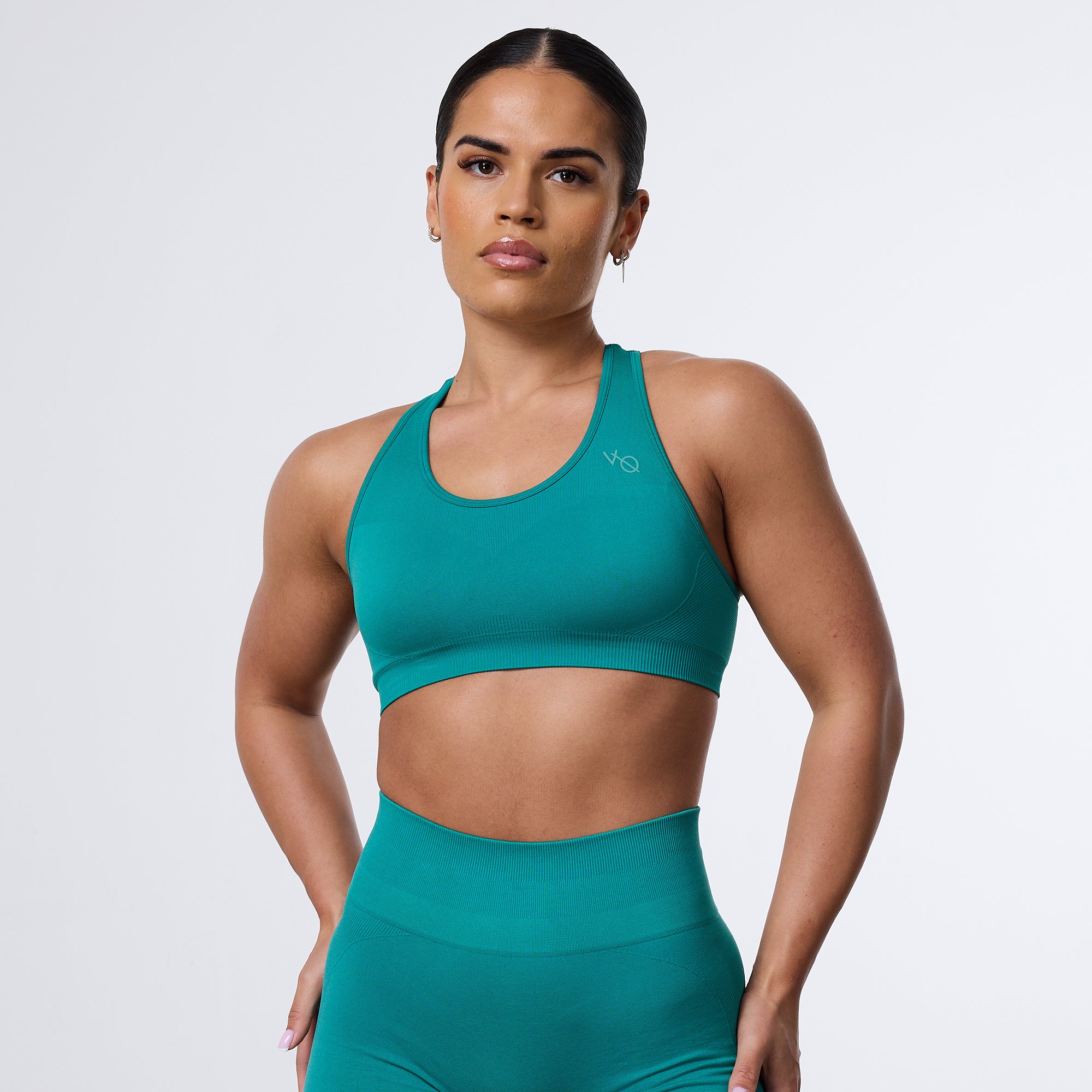 Vanquish Elevate Seamless Emerald Teal Support Bra