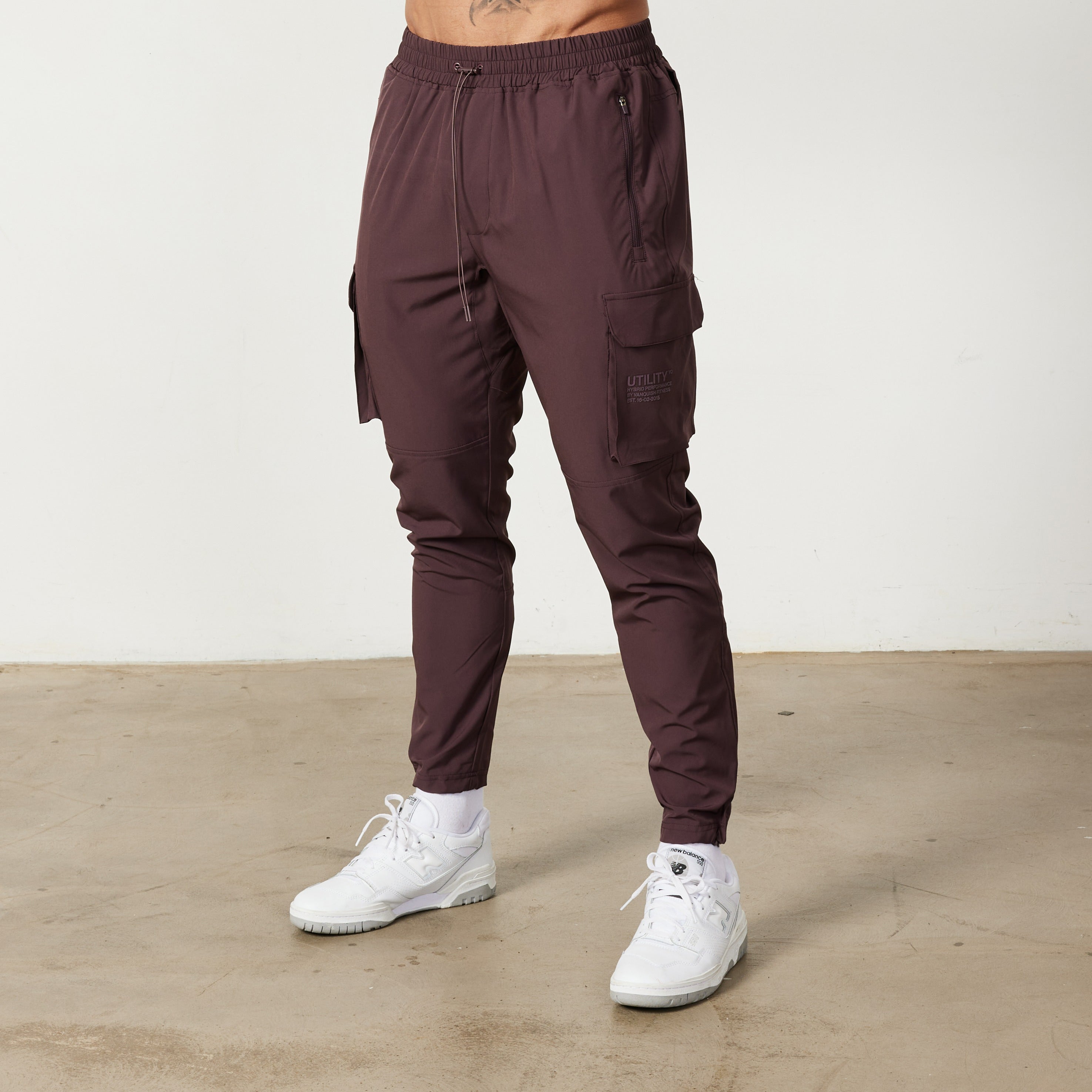 Vanquish utility cargo 2025 tapered black joggers