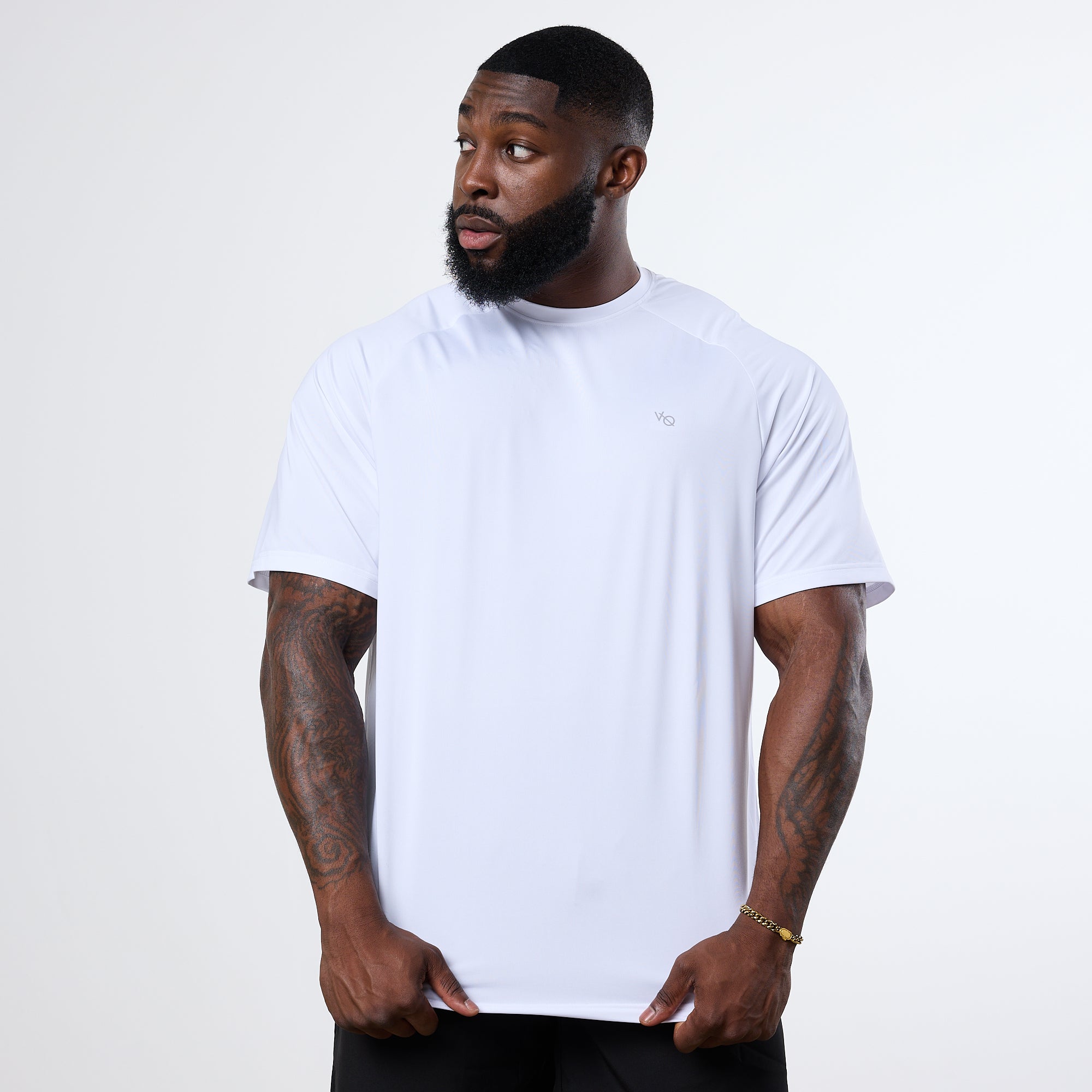 Vanquish Essential White Performance Oversized T Shirt