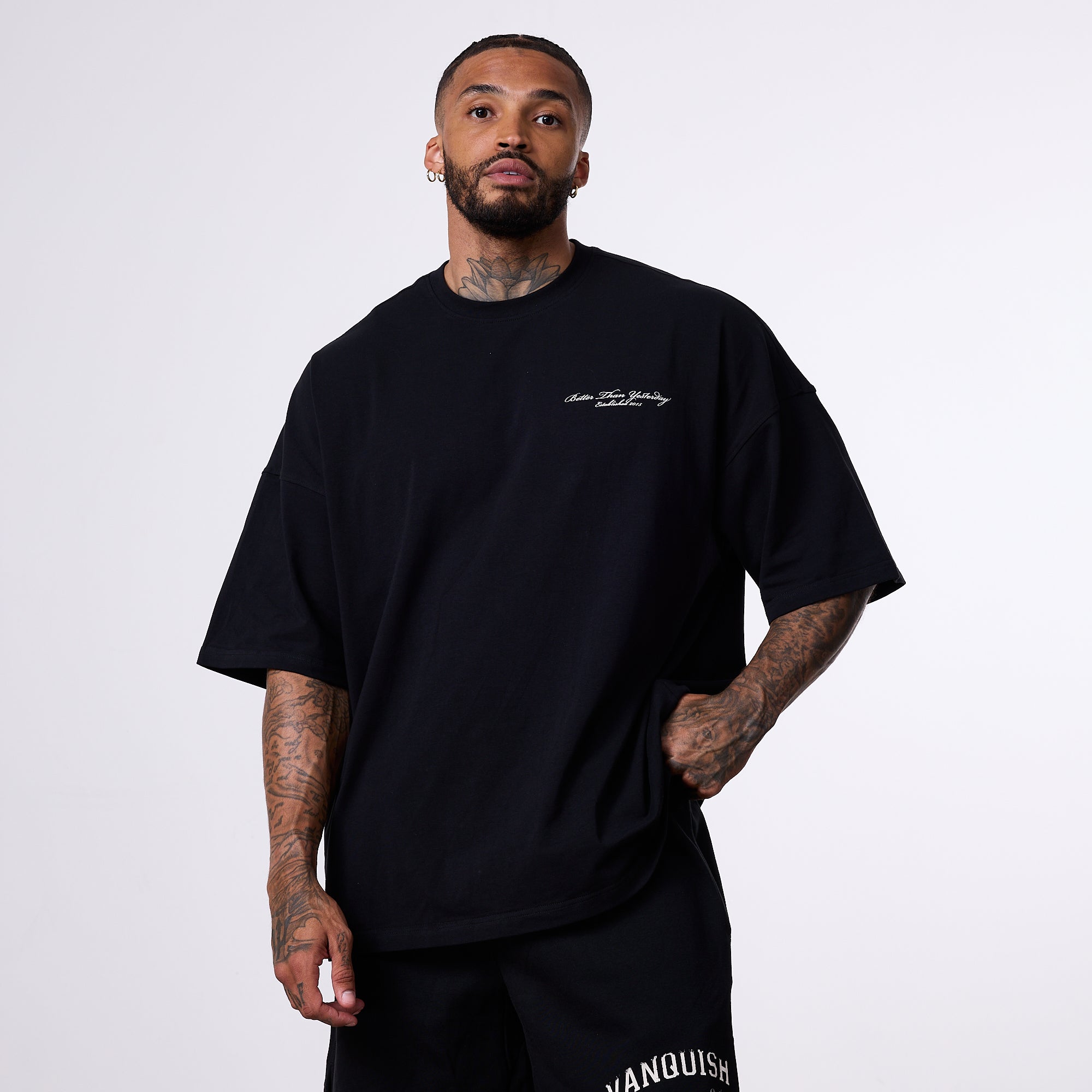 Vanquish Better Than Yesterday Black Oversized T-Shirt