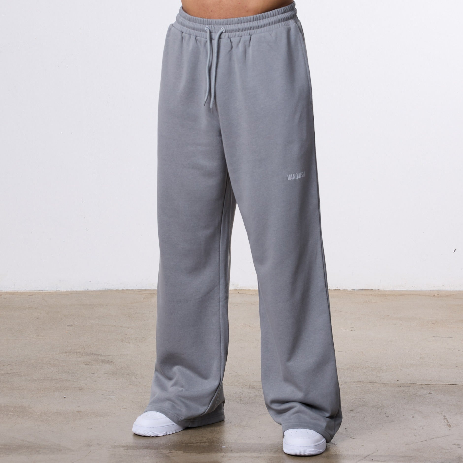 Vanquish Essential Steel Grey Straight Leg Sweatpants