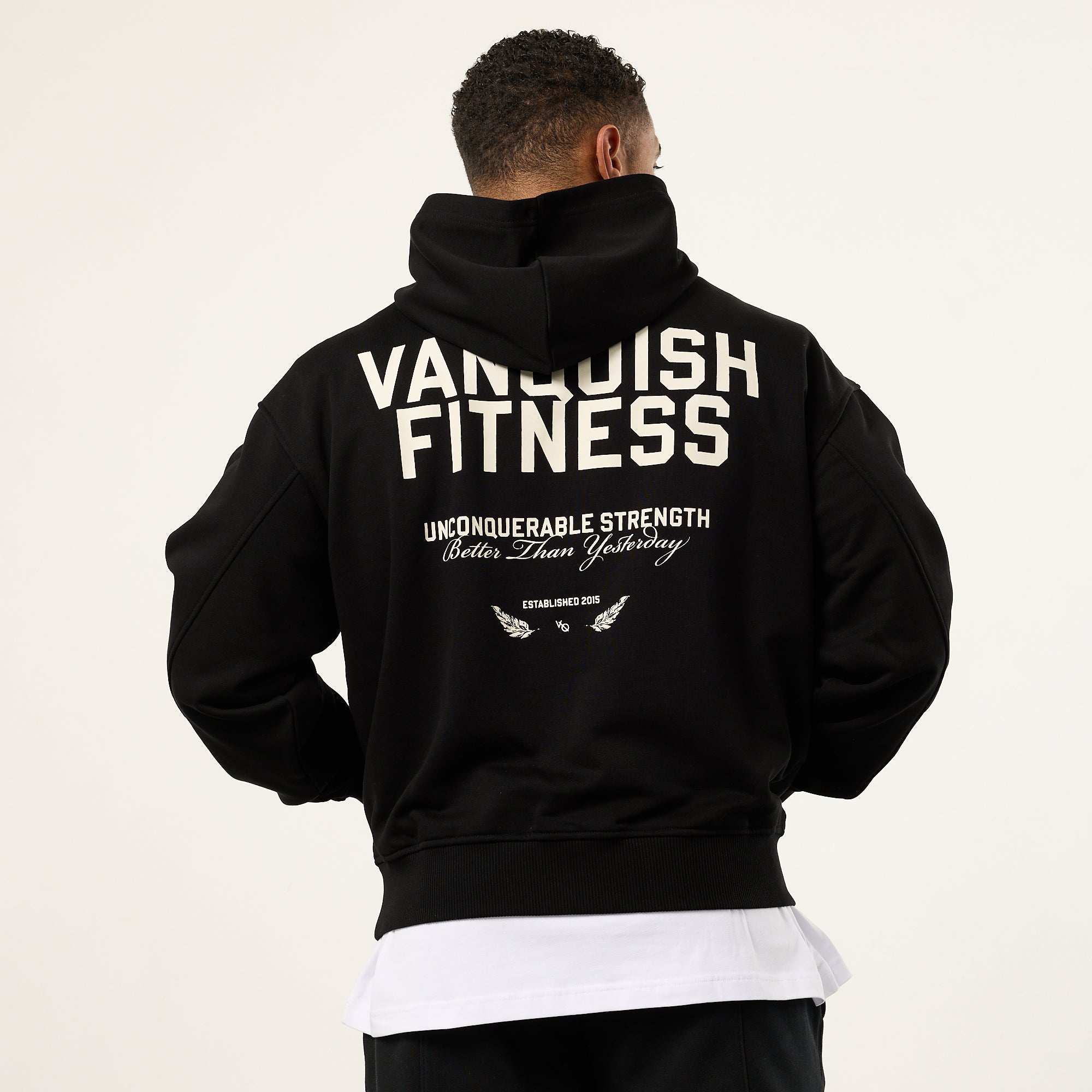 Vanquish TSP Unconquerable Strength Black Oversized Pullover Hoodie