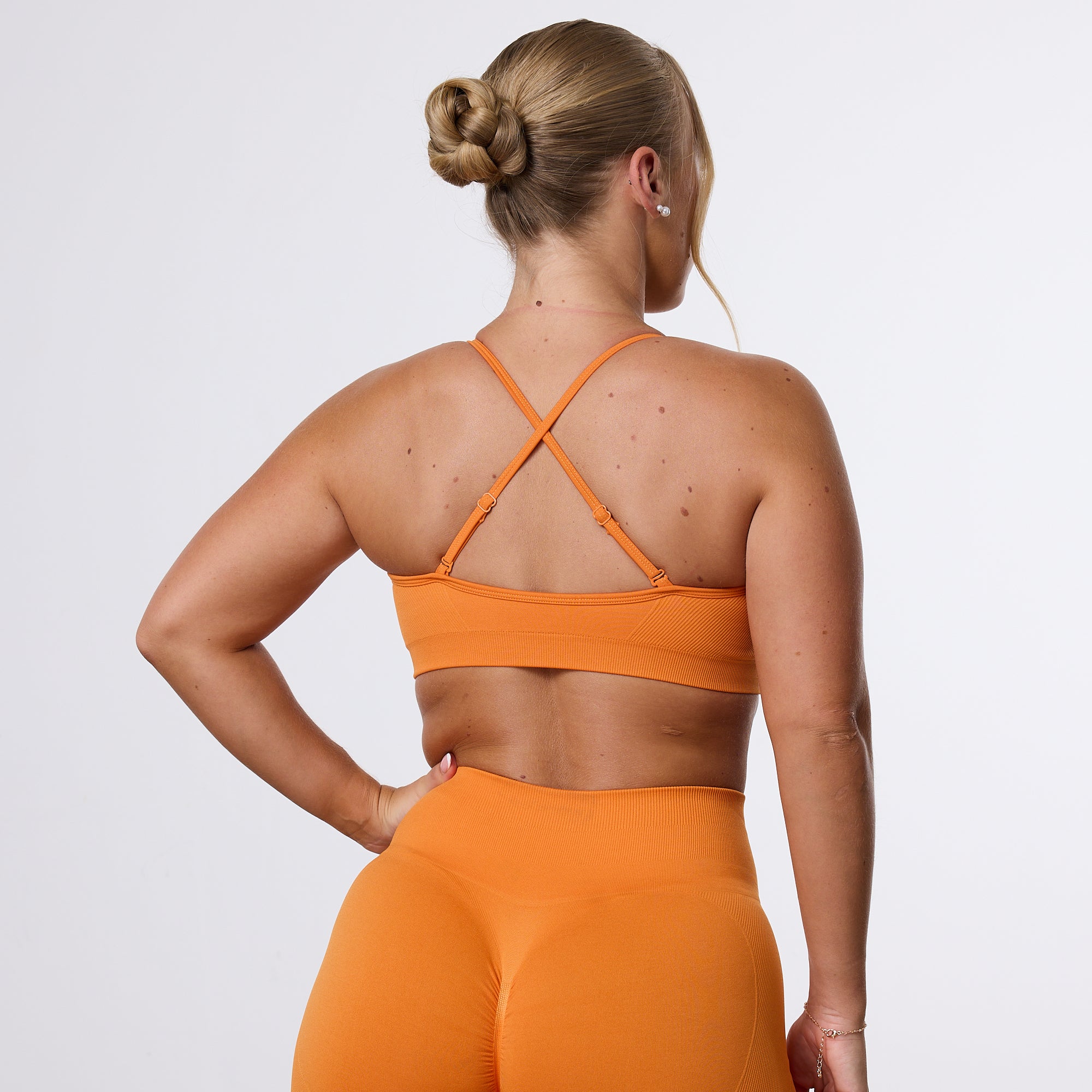 Vanquish Elevate Seamless Orange Multiway Low Support Bra