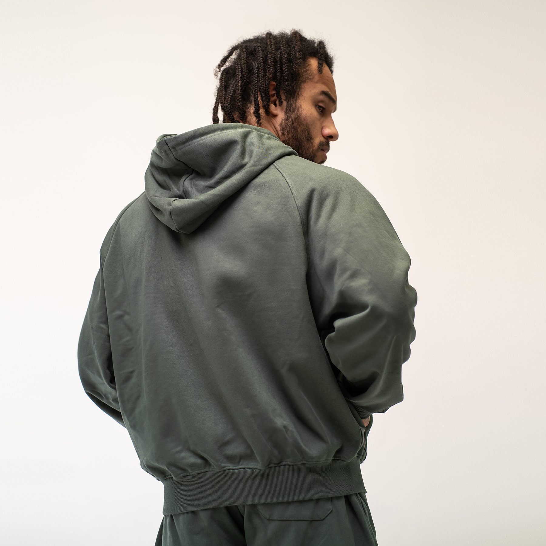 Vanquish Essential Forest Green Oversized Heavyweight Hoodie