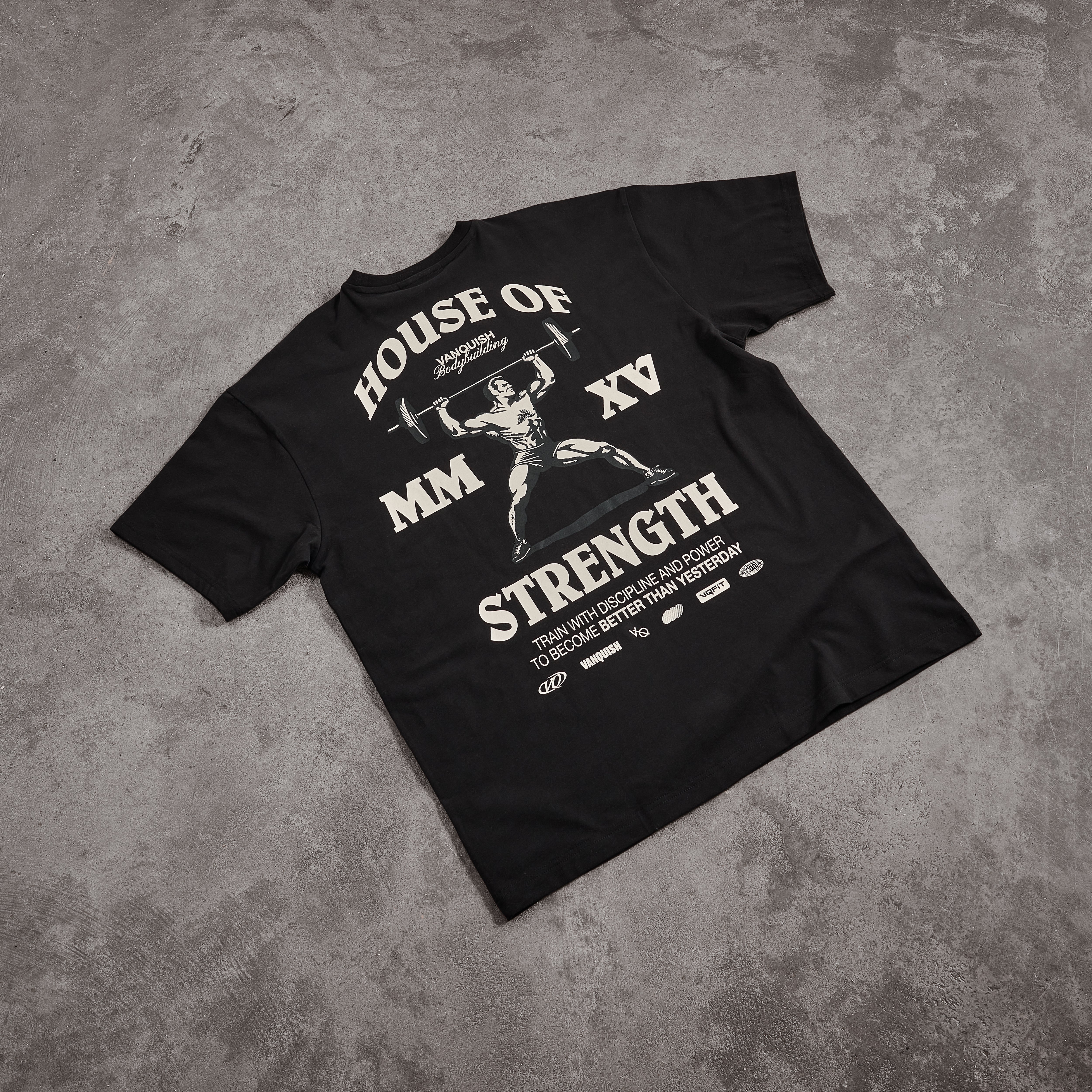 Vanquish TSP Strength MMXV Black Oversized T-Shirt