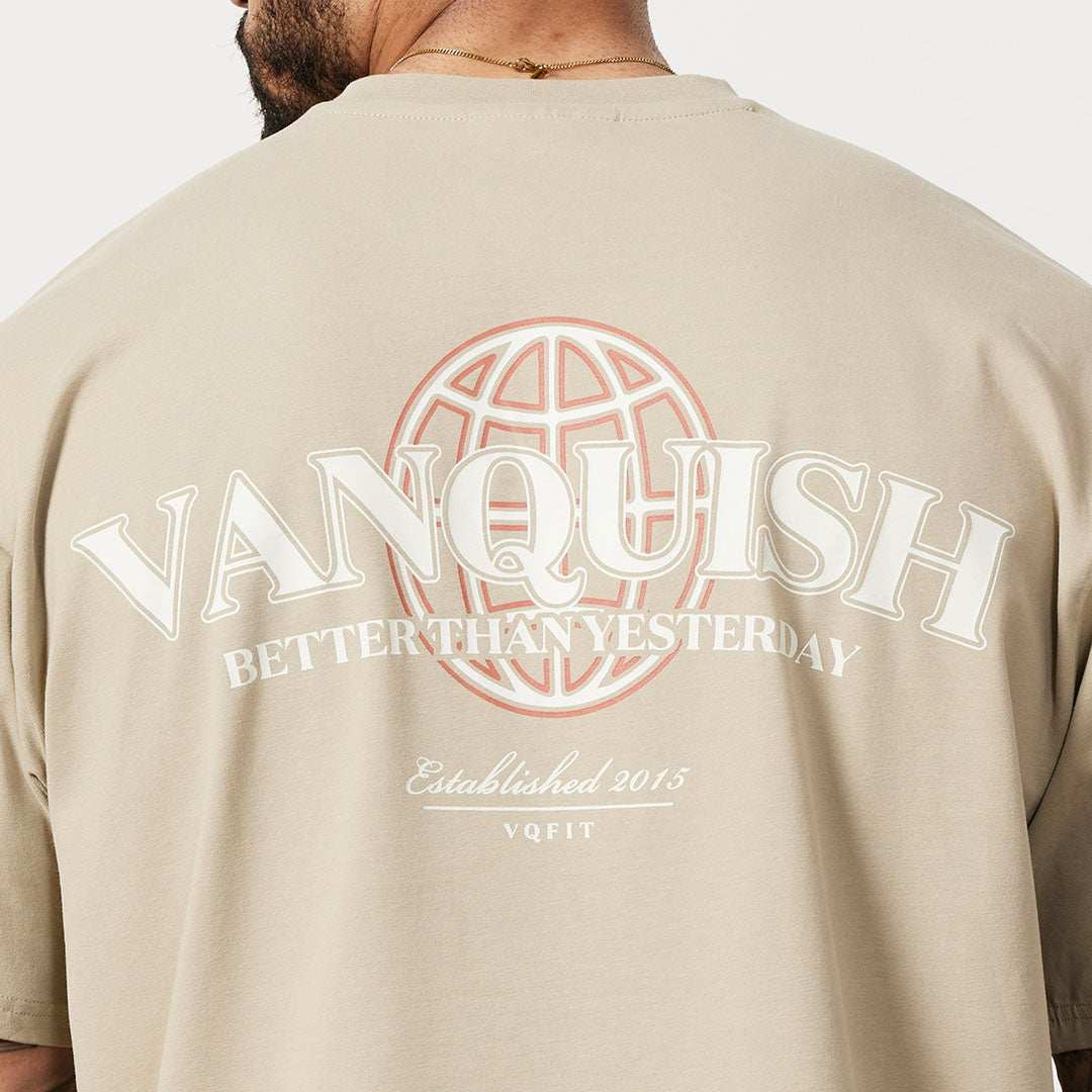 Vanquish TSP Taupe Global Oversized T Shirt