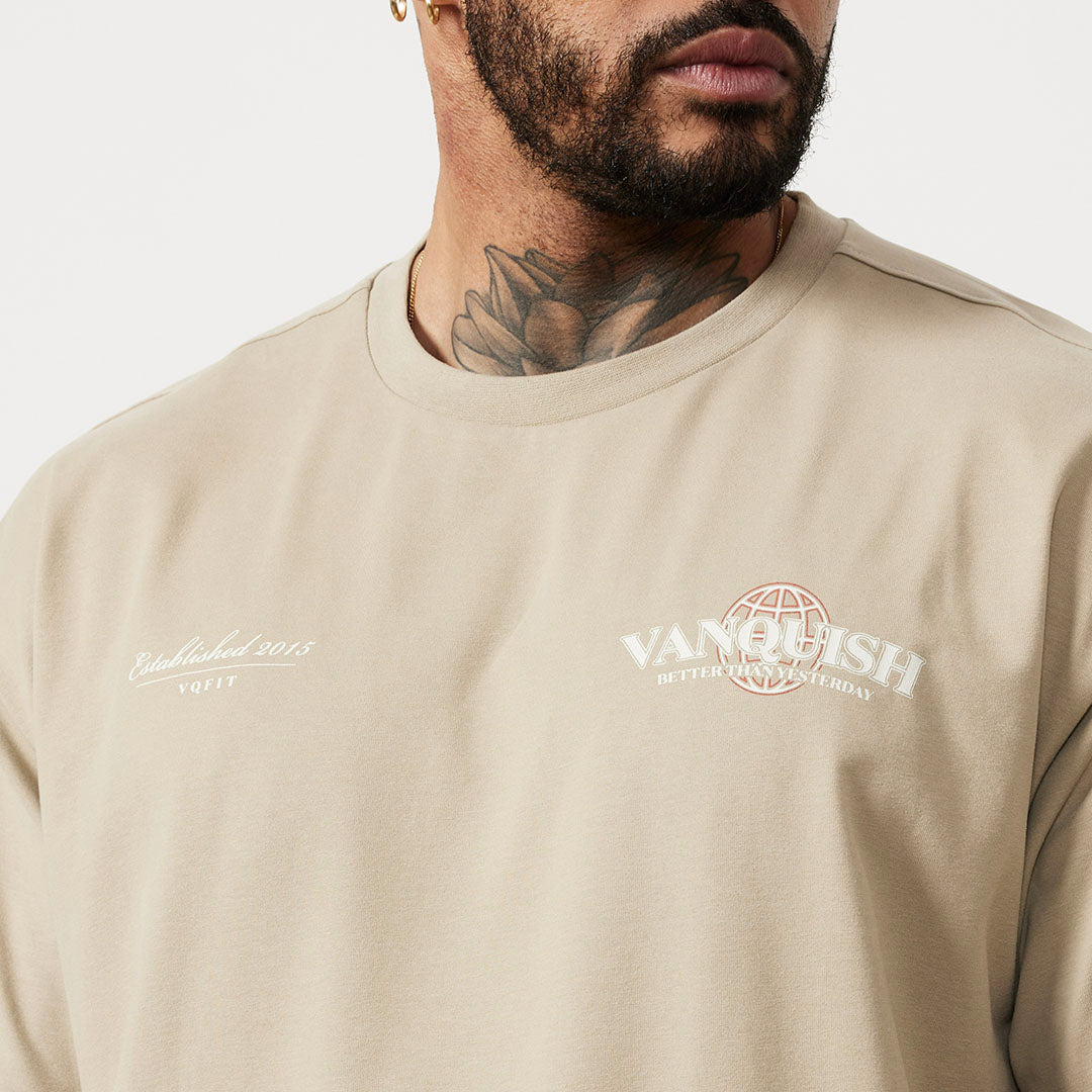 Vanquish TSP Taupe Global Oversized T Shirt