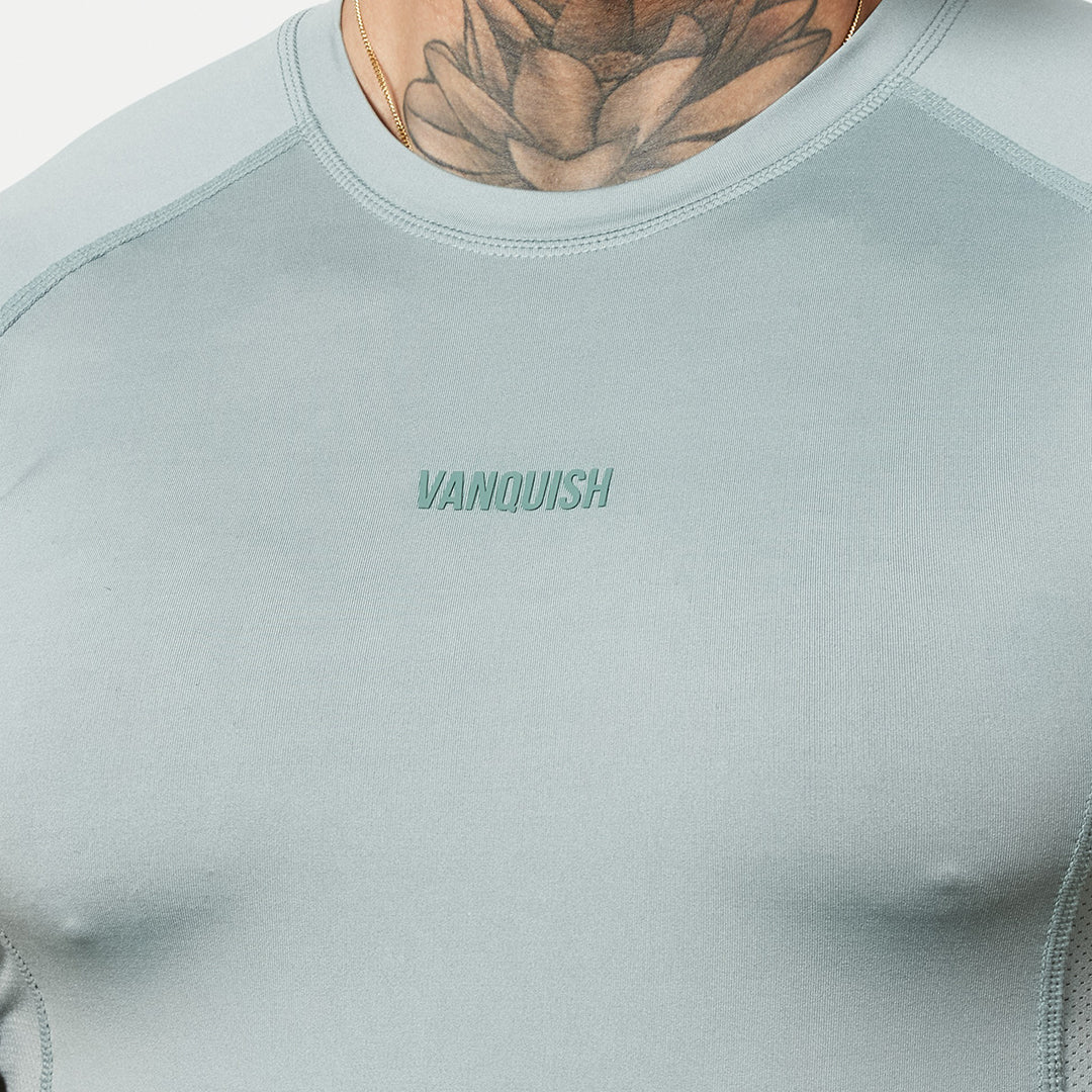 Vanquish Utility Frost Green Short Sleeve Base Layer Top