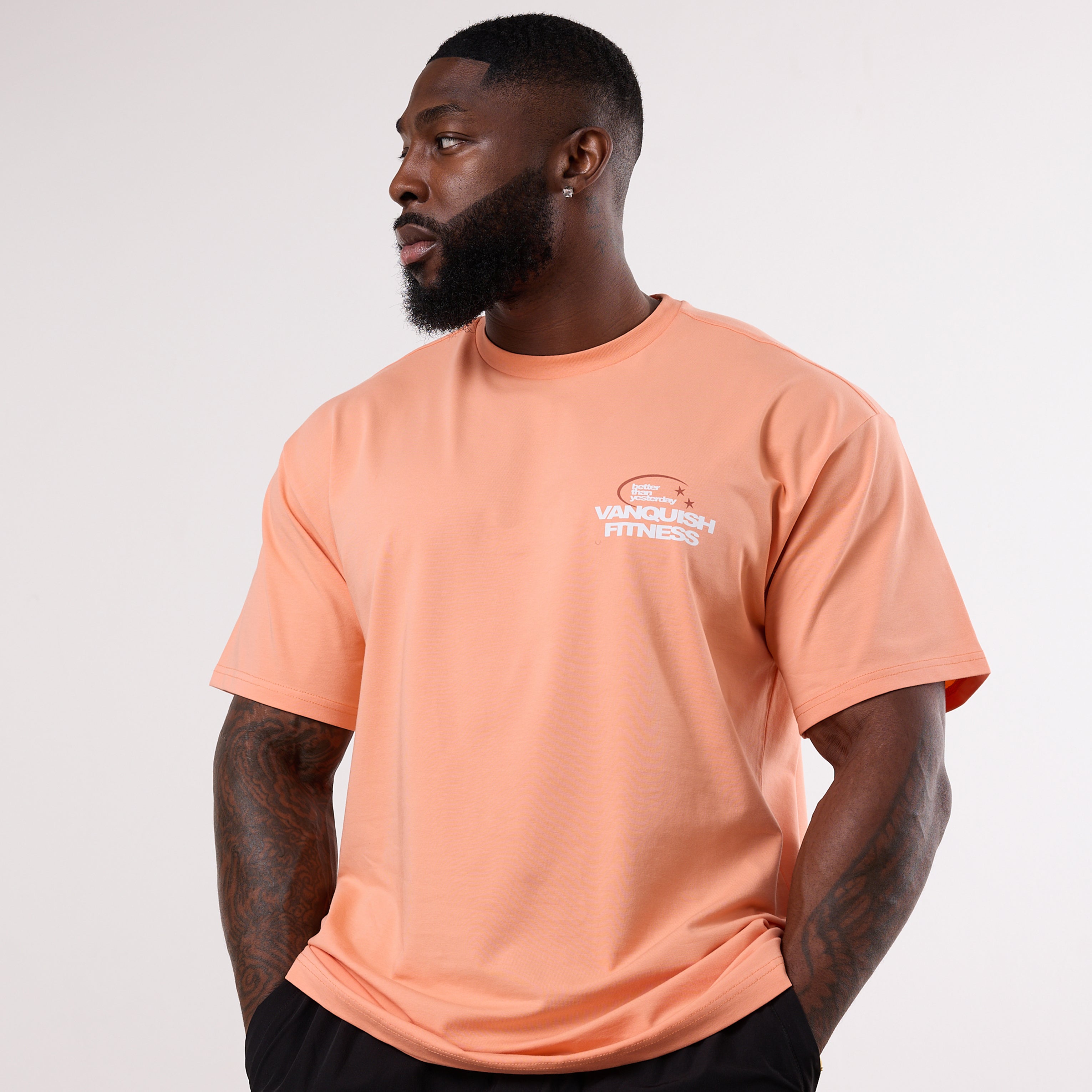Vanquish TSP Since 2015 Orange Oversized T Shirt