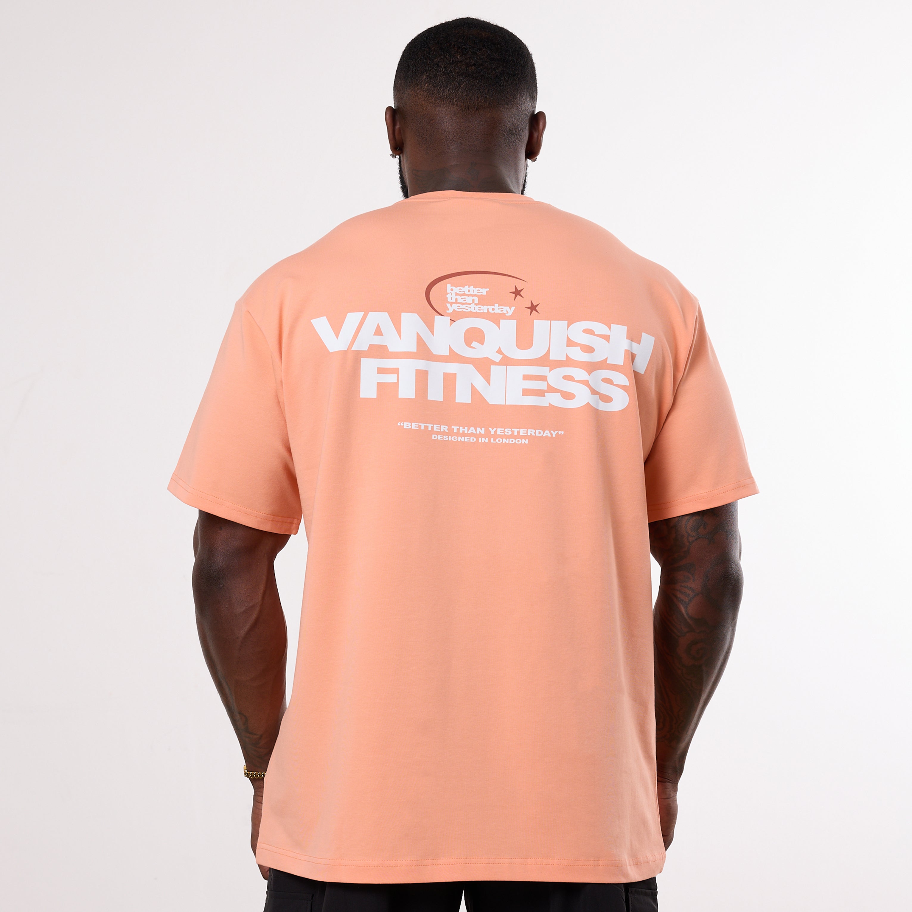 Vanquish TSP – Seit 2015 – Übergroßes T-Shirt in Orange