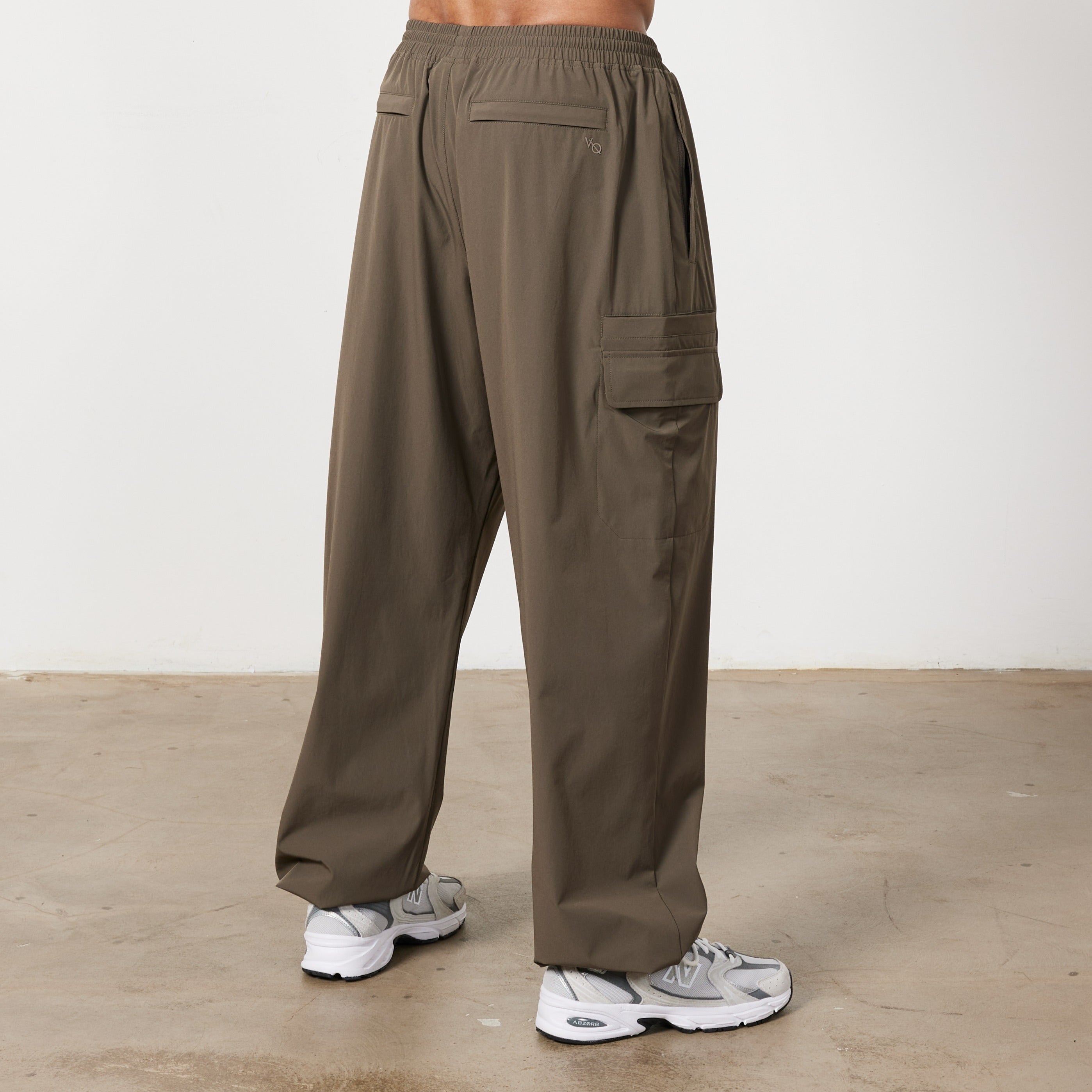 Vanquish Utility Brown Wide Leg Cargo Pants