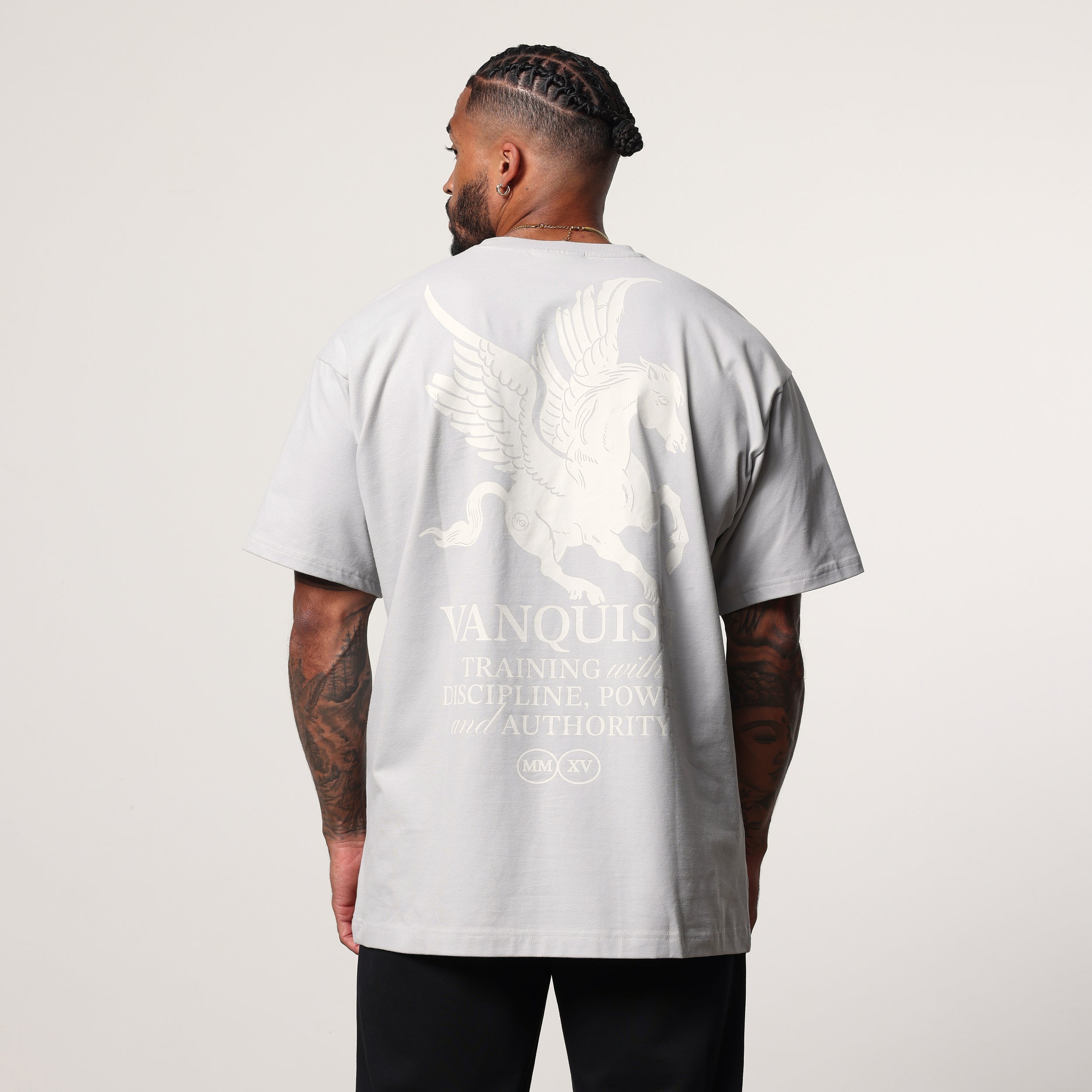 Vanquish TSP Light Grey Pegasus Oversized T Shirt