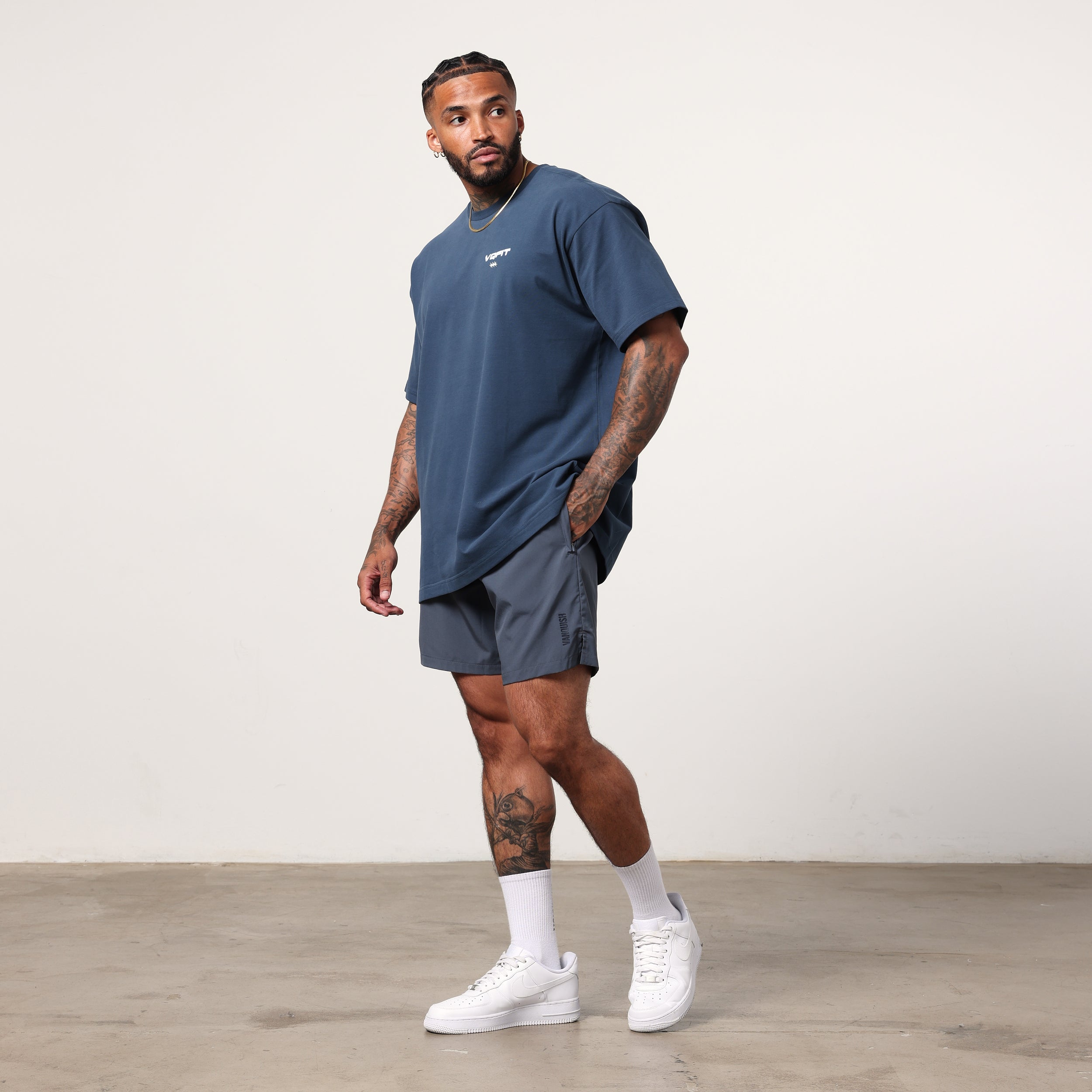 Vanquish TSP Navy Blur Oversized T Shirt