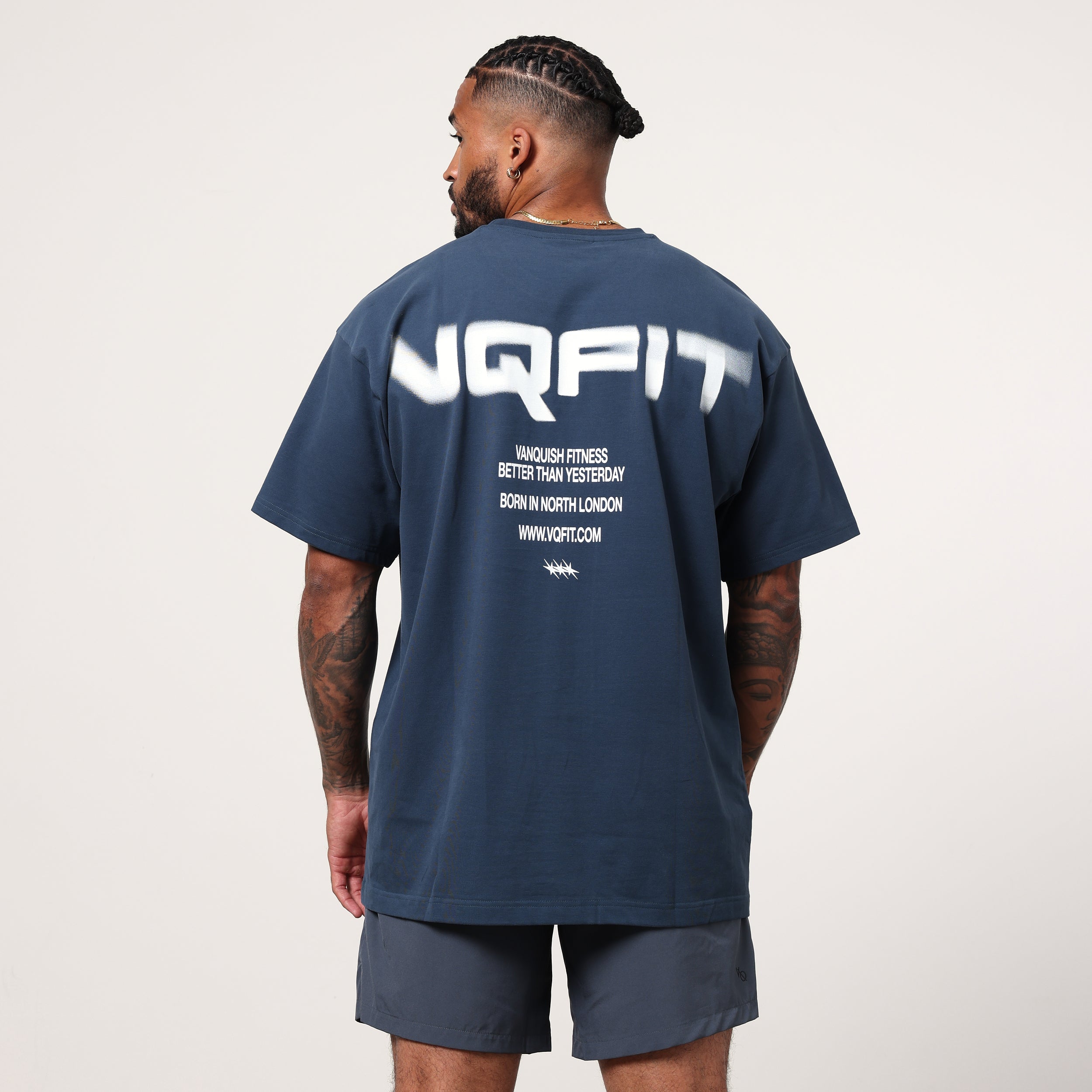 Vanquish TSP Navy Blur Oversized T Shirt