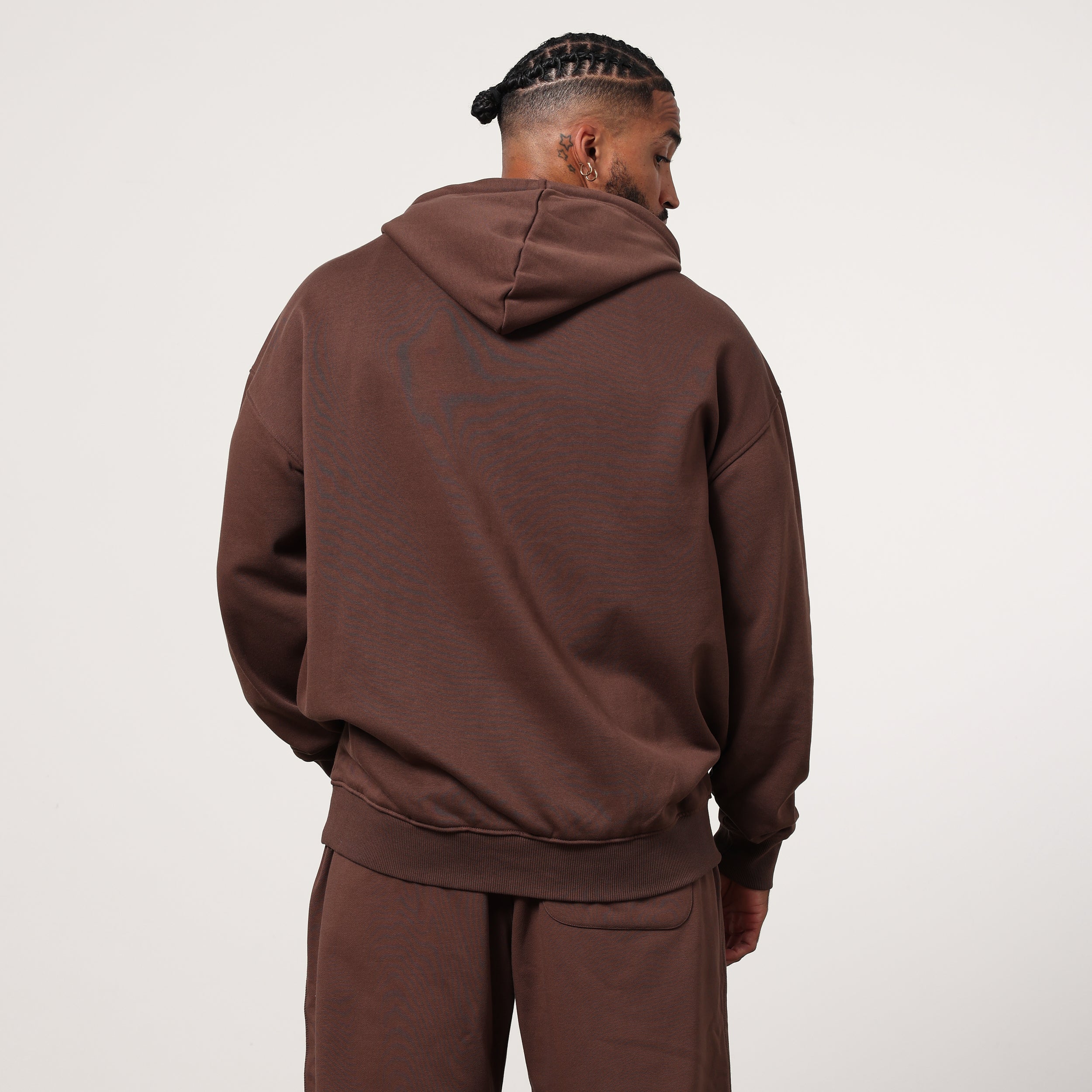 Vanquish Essential Chocolate Oversized Pullover Hoodie