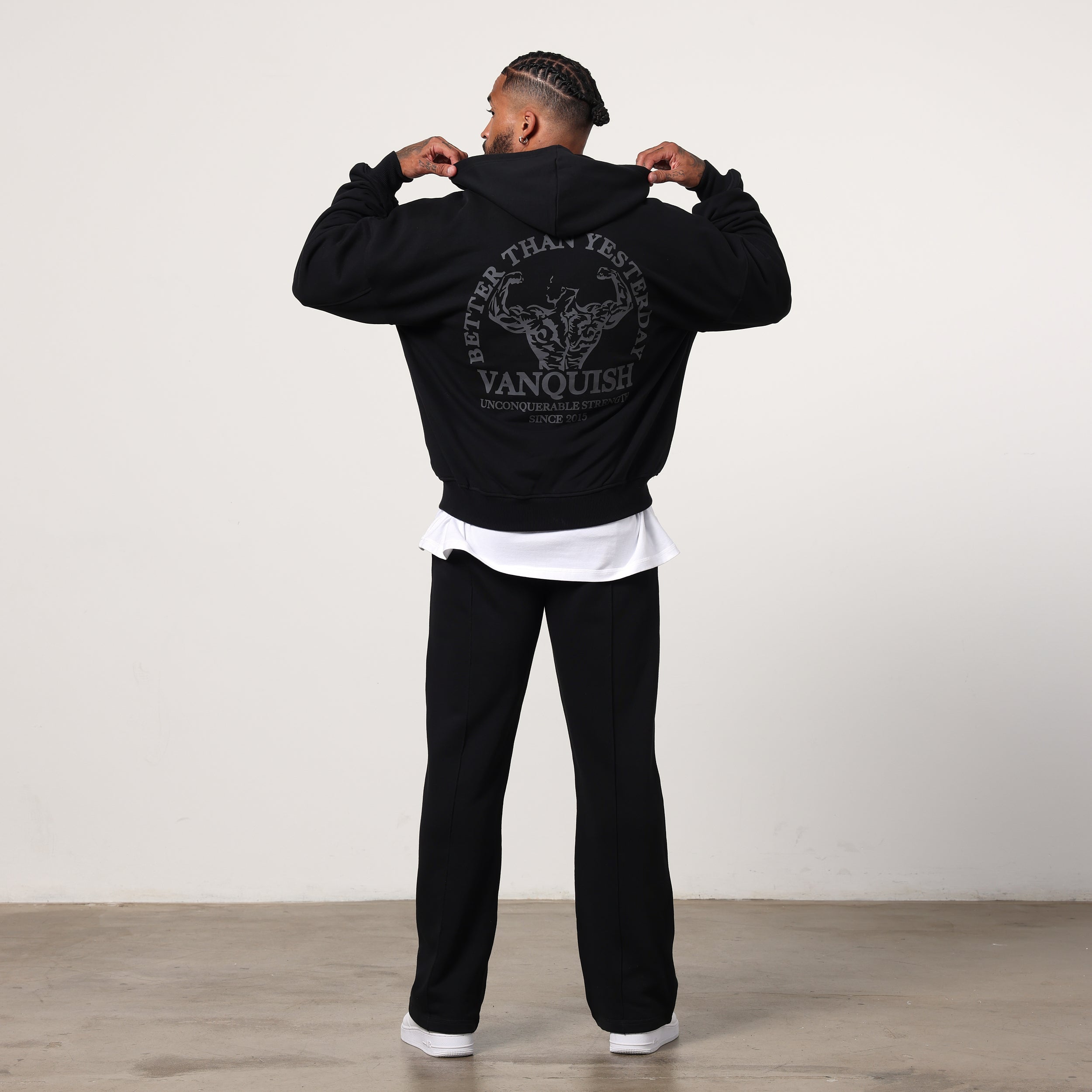 Vanquish Black Unconquerable Strength Full Zip Hoodie