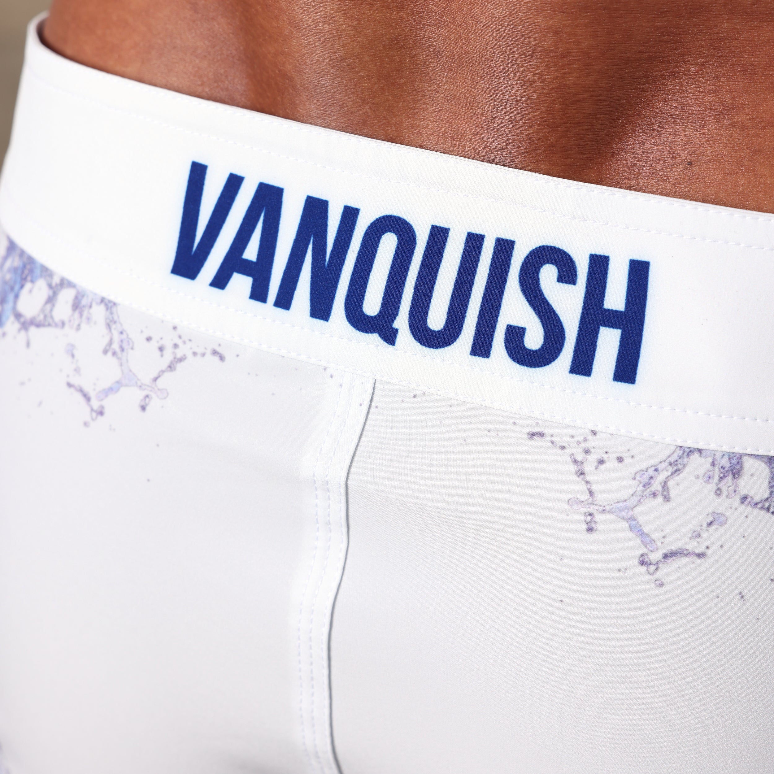 VQ White Tidal Men's Physique Board Shorts