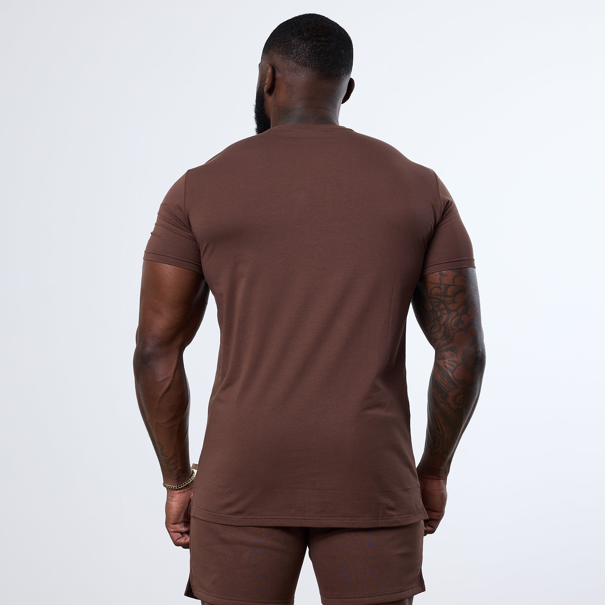 Vanquish Essential Chocolate Slim Fit Short Sleeve T Shirt