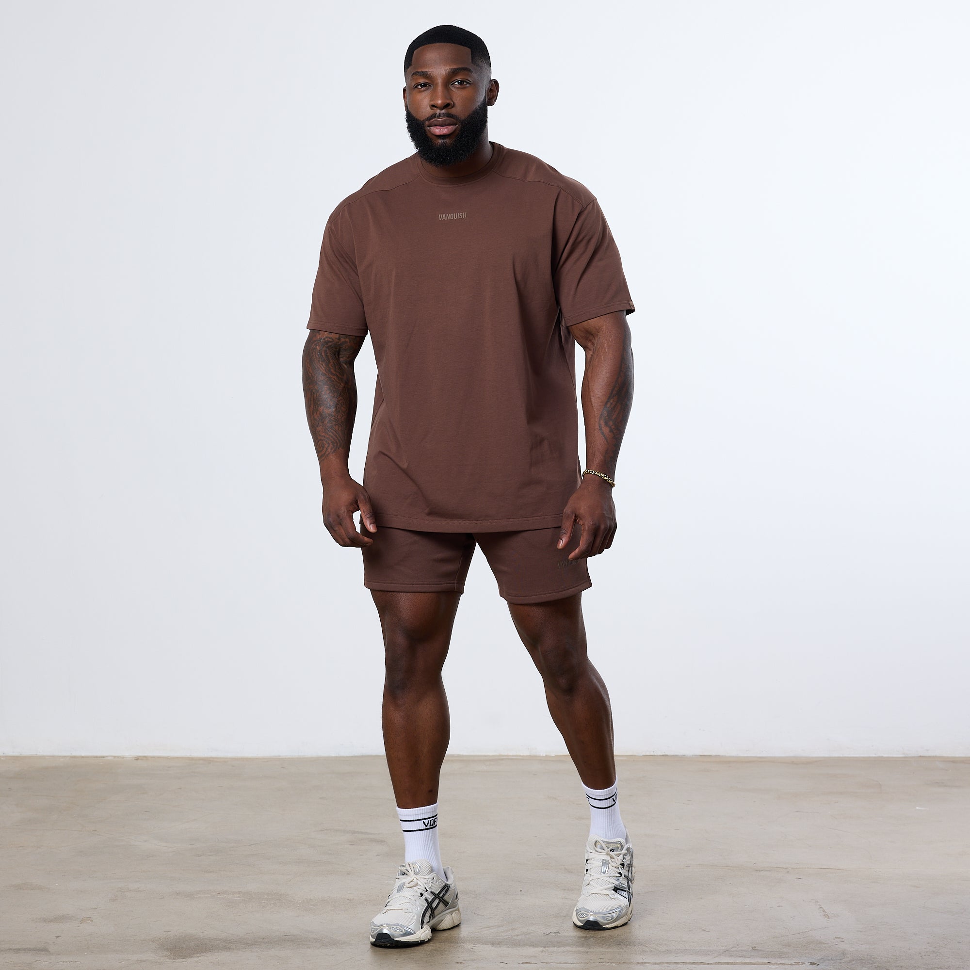 Vanquish Essential Chocolate Oversized T Shirt