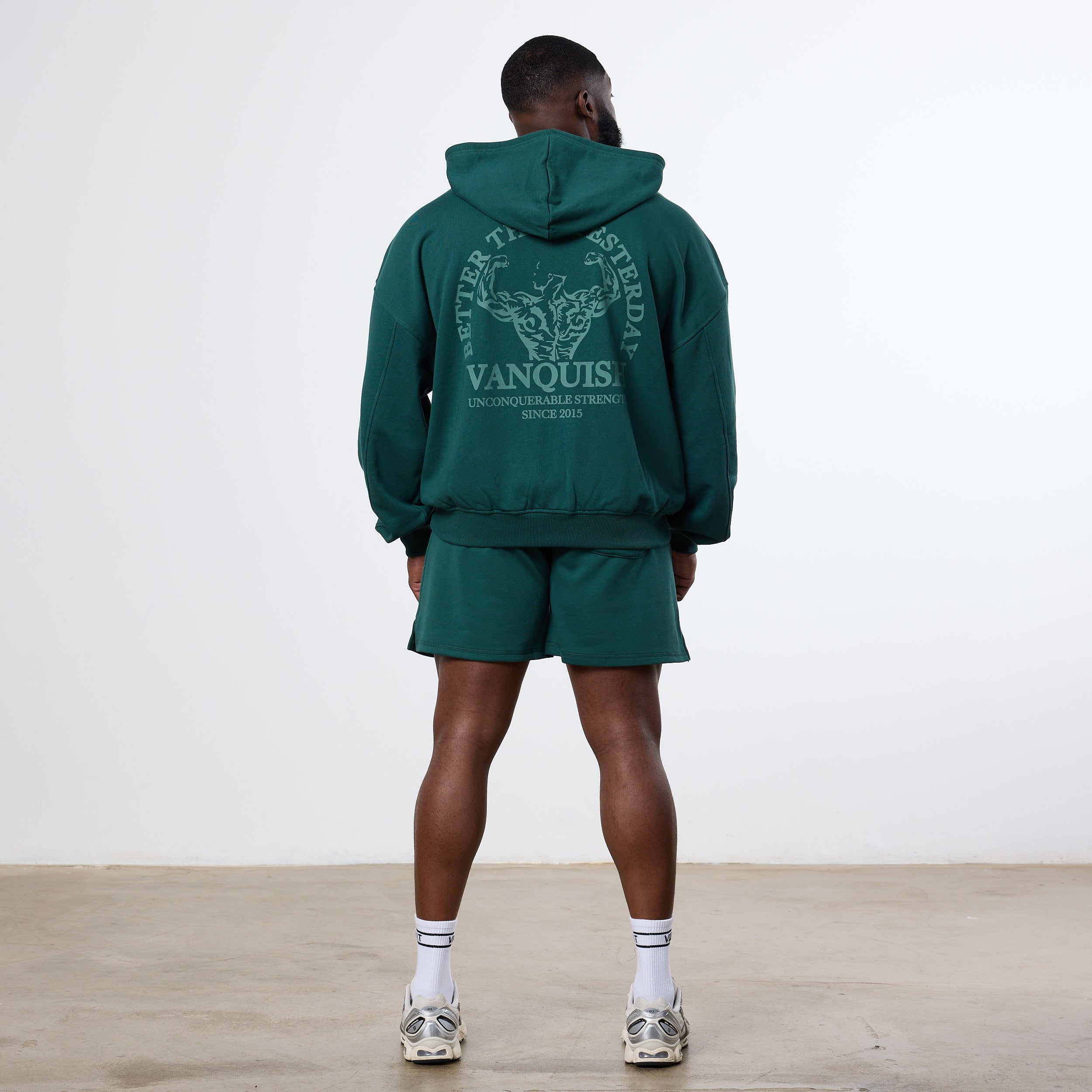 Vanquish Forest Green Unconquerable Strength Full Zip Hoodie