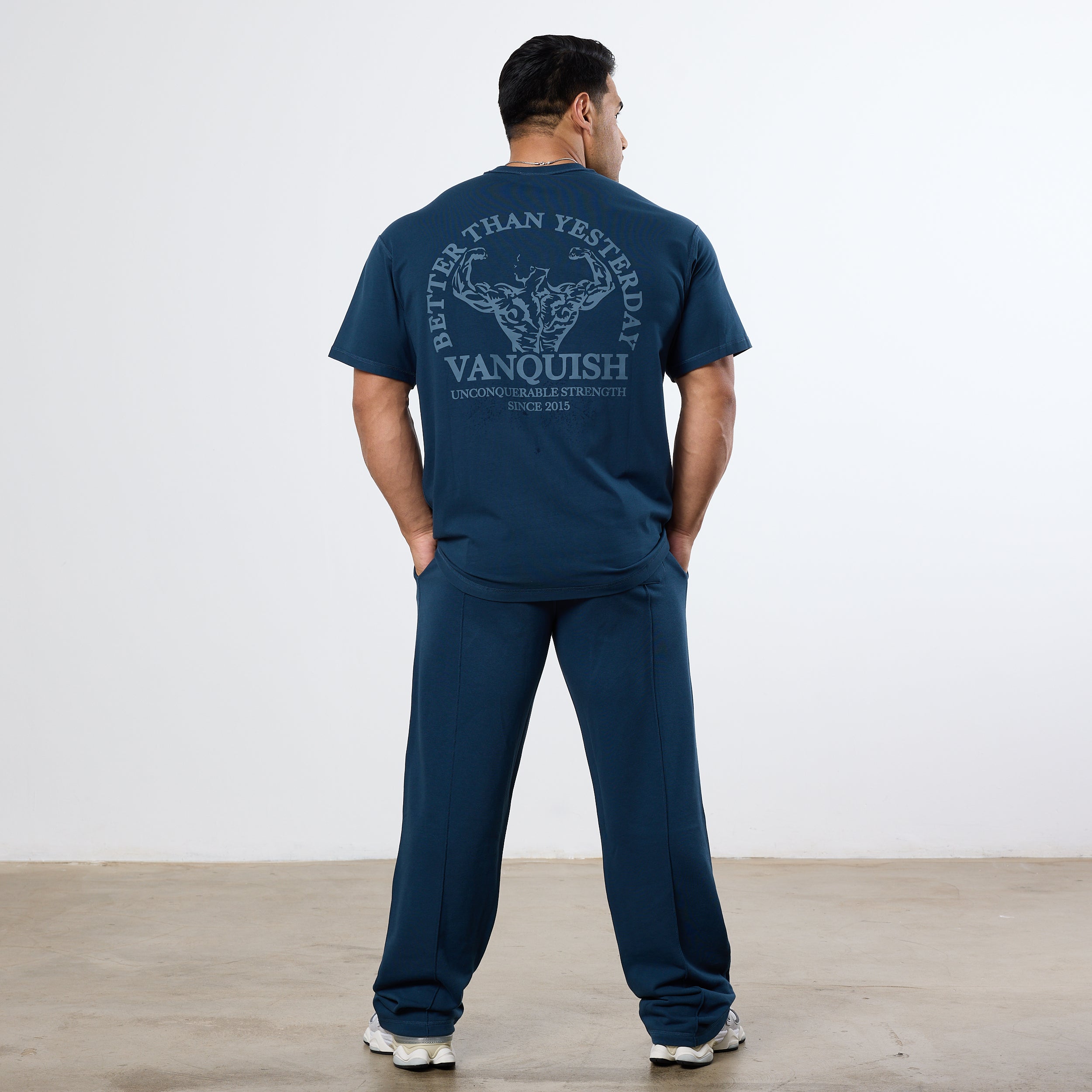 Vanquish Midnight Blue Unconquerable Strength Straight Leg Sweatpants