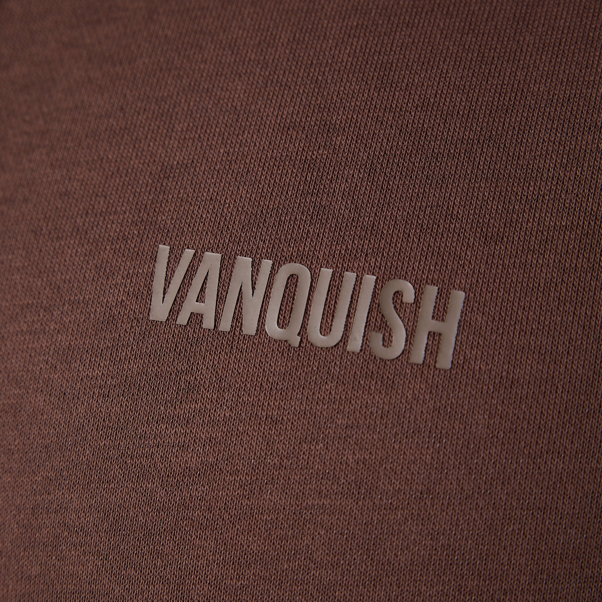 Vanquish – Essential – Übergroßer Hoodie mit durchgehendem Reißverschluss in Schokoladenbraun