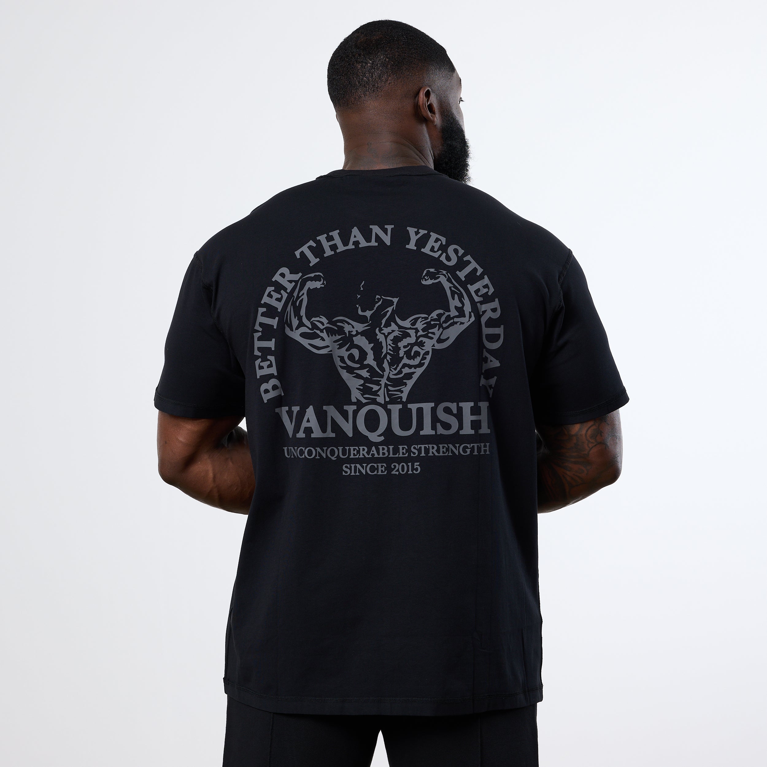 Vanquish Black Unconquerable Strength Oversized T Shirt