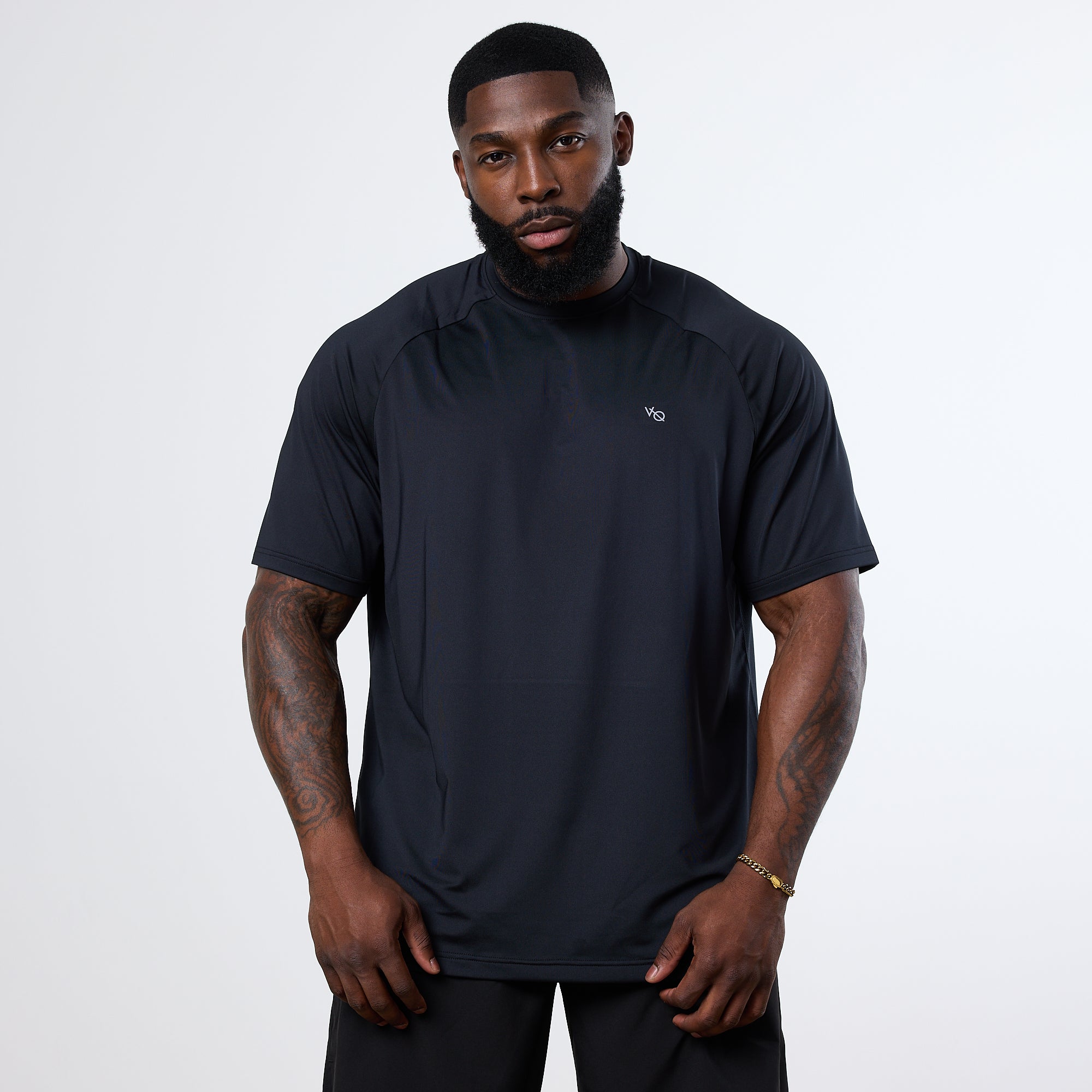 Vanquish Essential Black Performance Oversized T Shirt