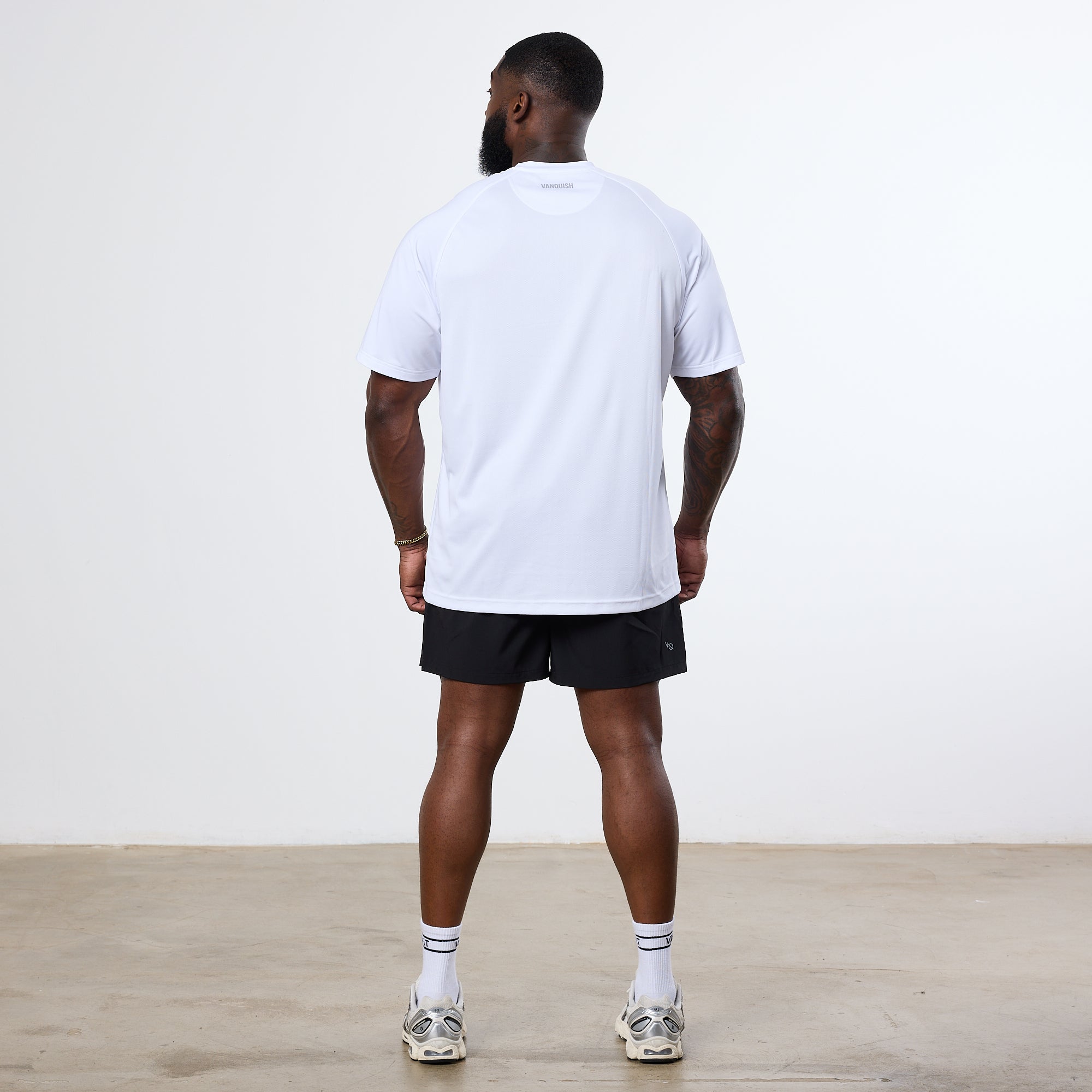 Vanquish Essential White Performance Oversized T Shirt