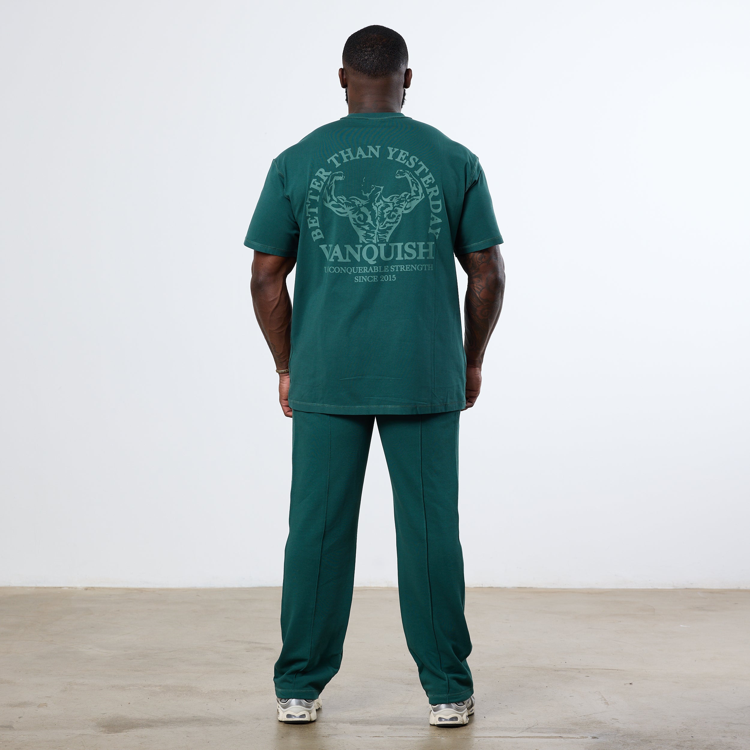 Vanquish Forest Green Unconquerable Strength Oversized T Shirt