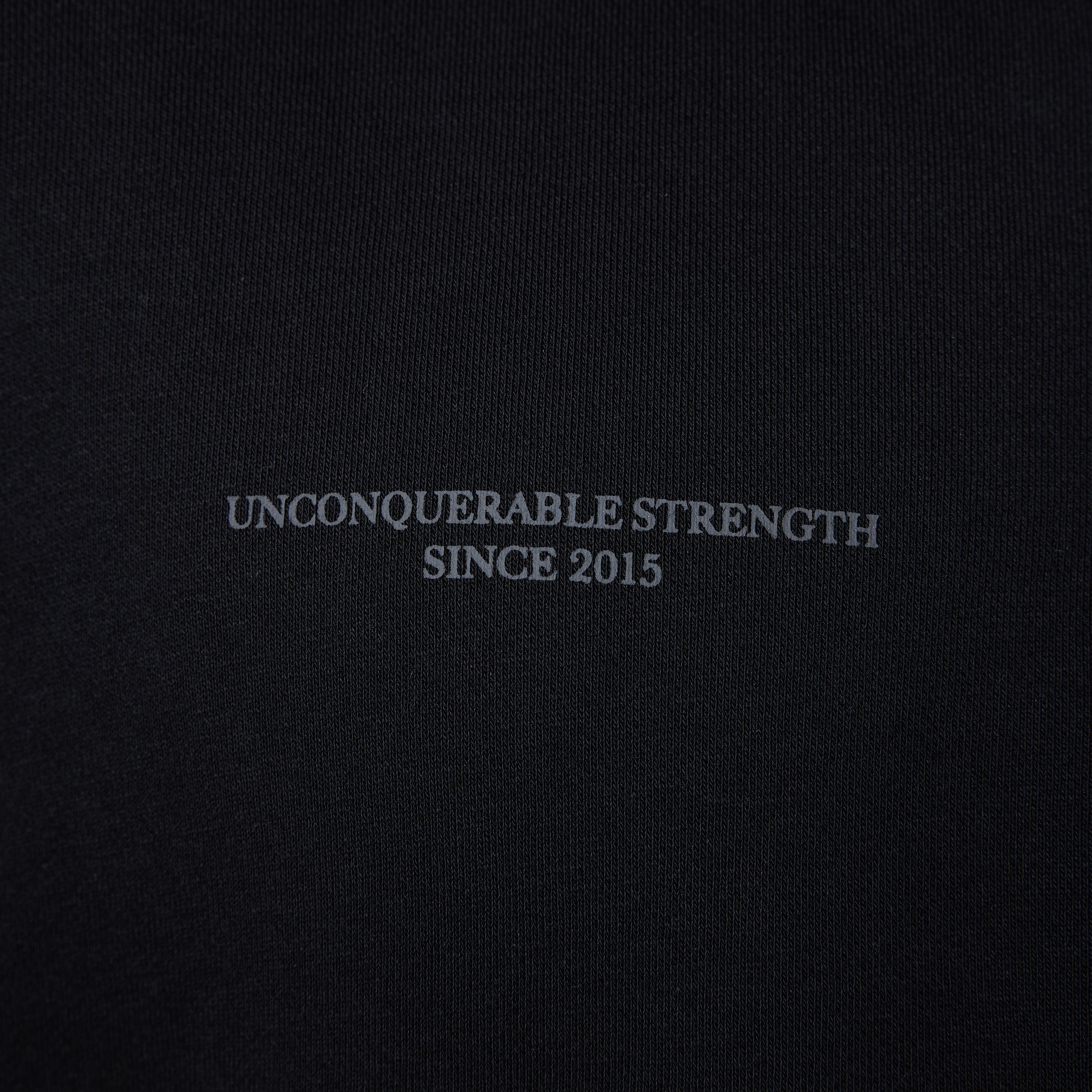 Vanquish – Pullover „Unconquerable Strength“ in Schwarz mit Viertelreißverschluss