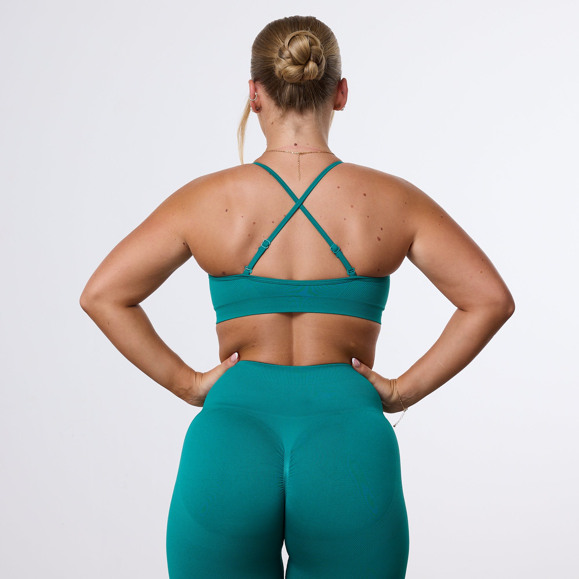 Vanquish Elevate Seamless Emerald Teal Multiway Low Support Bra