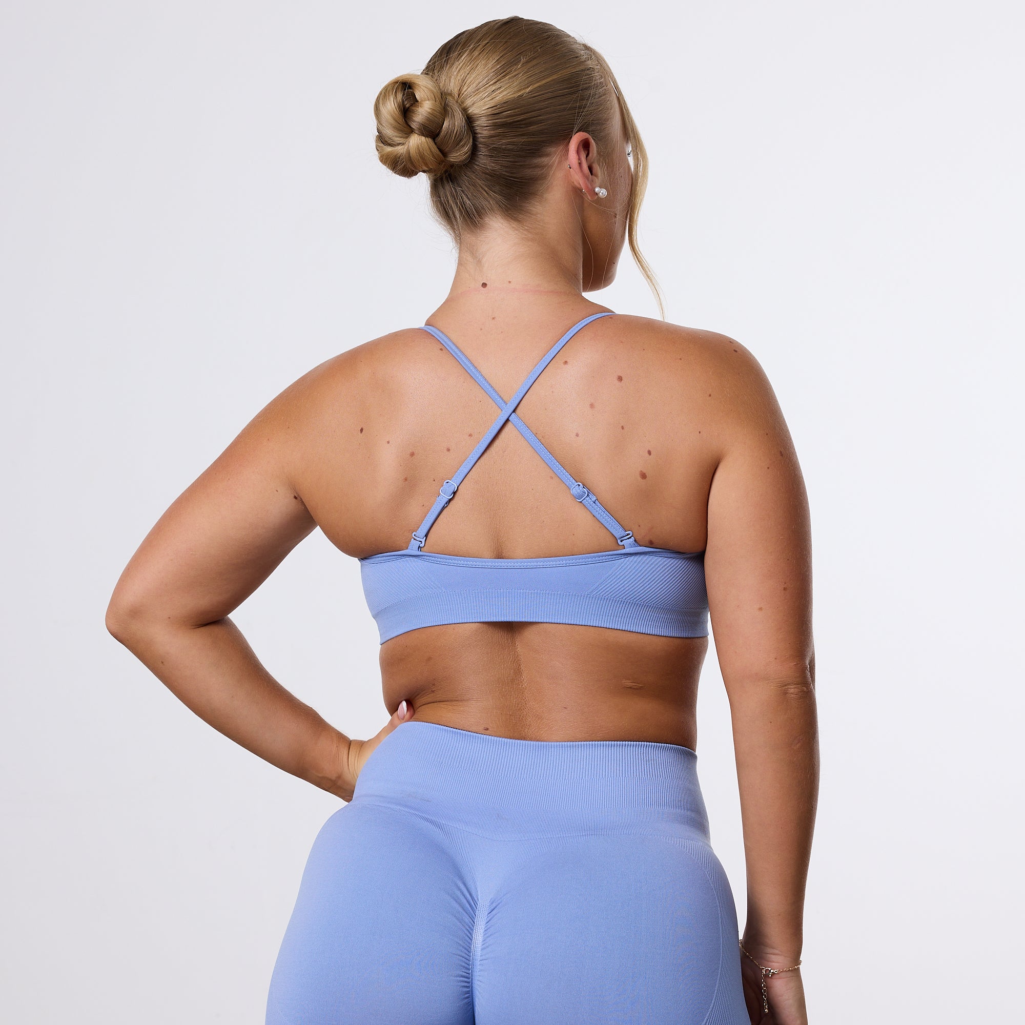 Vanquish Elevate Seamless Sky Blue Multiway Low Support Bra