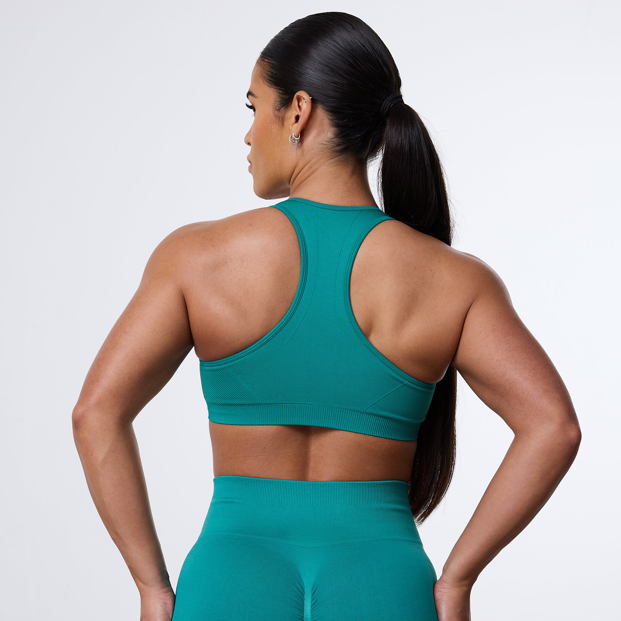 Vanquish Elevate Seamless Emerald Teal Support Bra