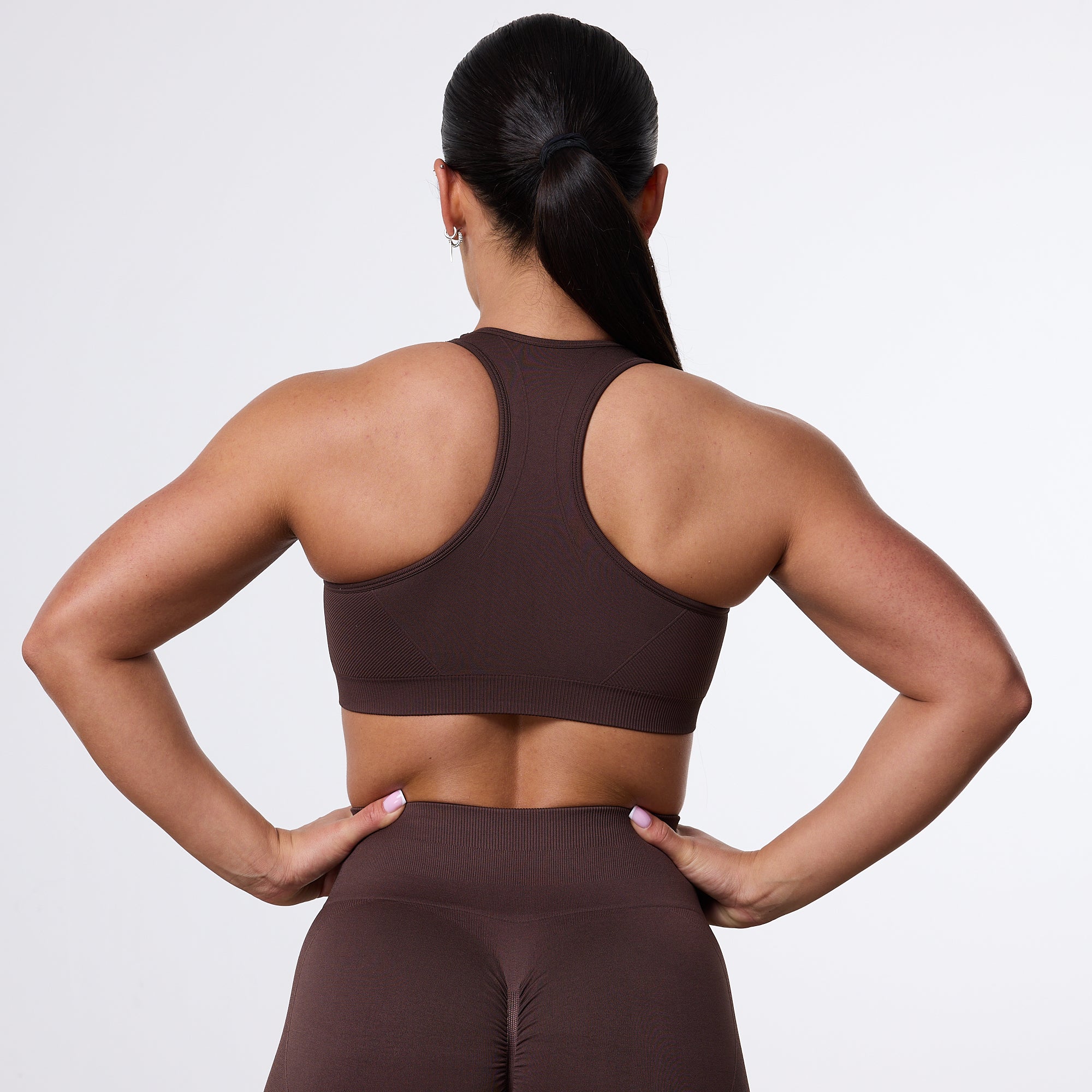 Vanquish Elevate Seamless Coffee Brown Support Bra