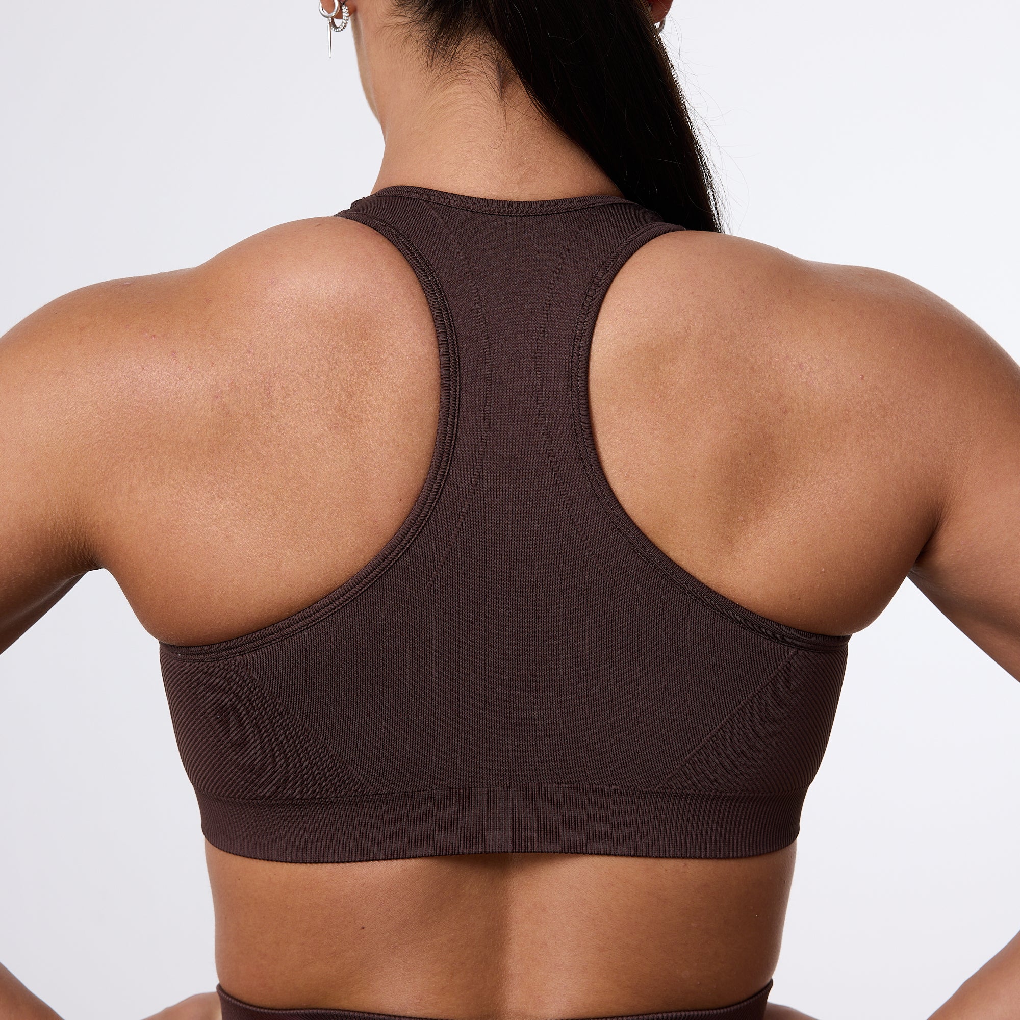 Vanquish Elevate Seamless Coffee Brown Support Bra