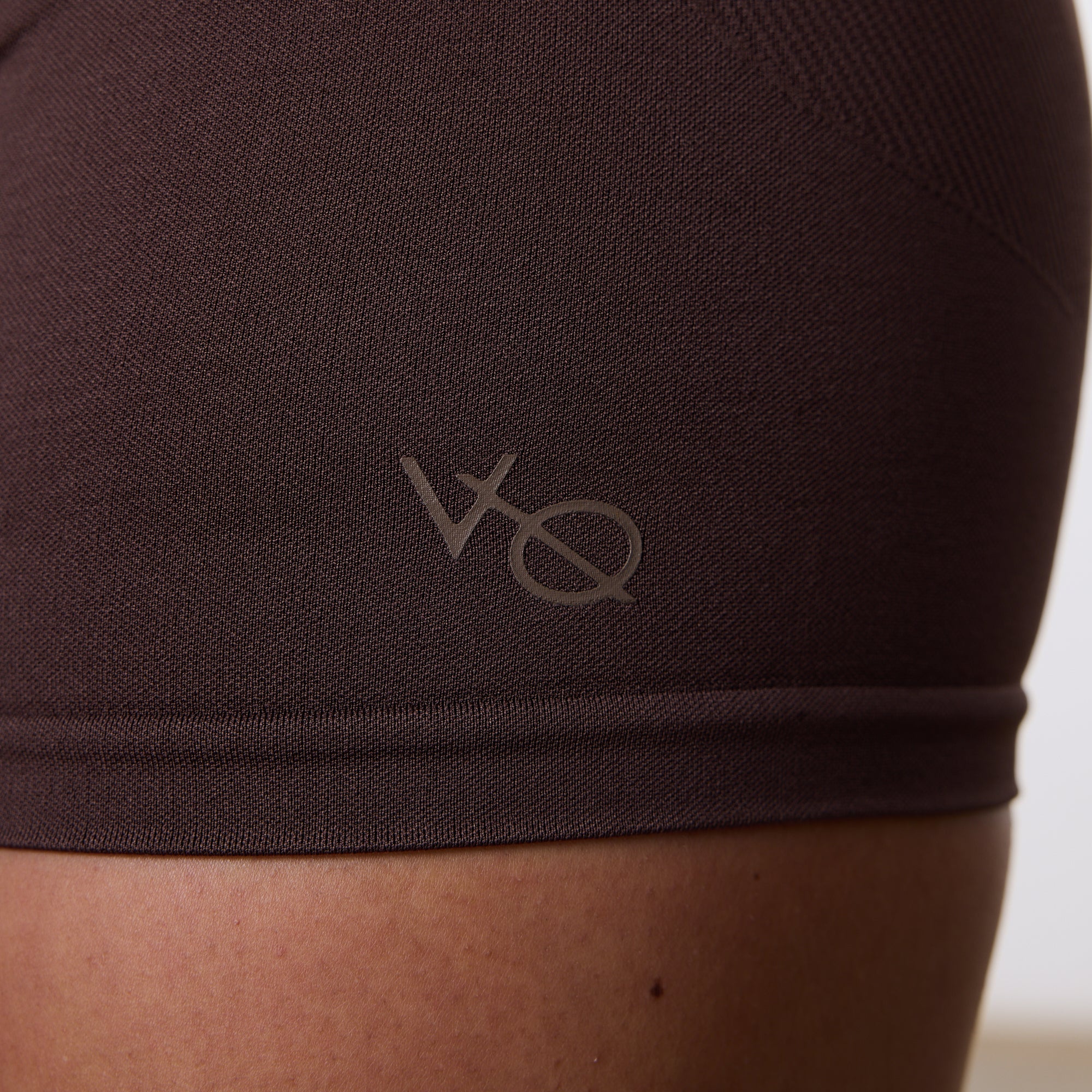 Vanquish Elevate Seamless Coffee Brown Booty Shorts