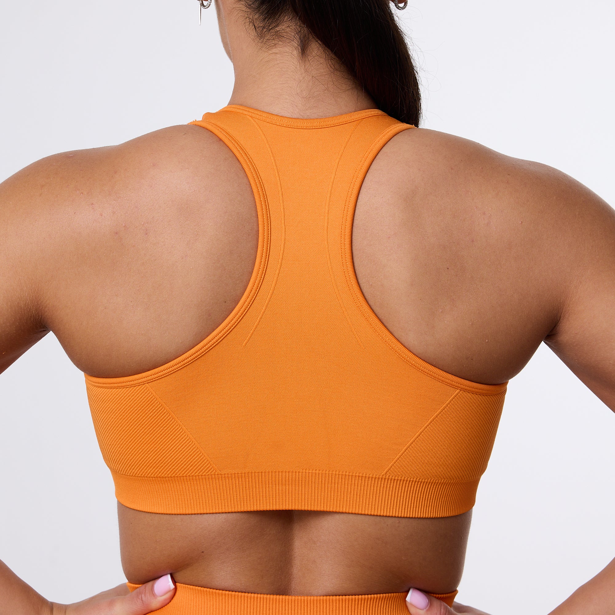 Vanquish Elevate Seamless Orange Support Bra