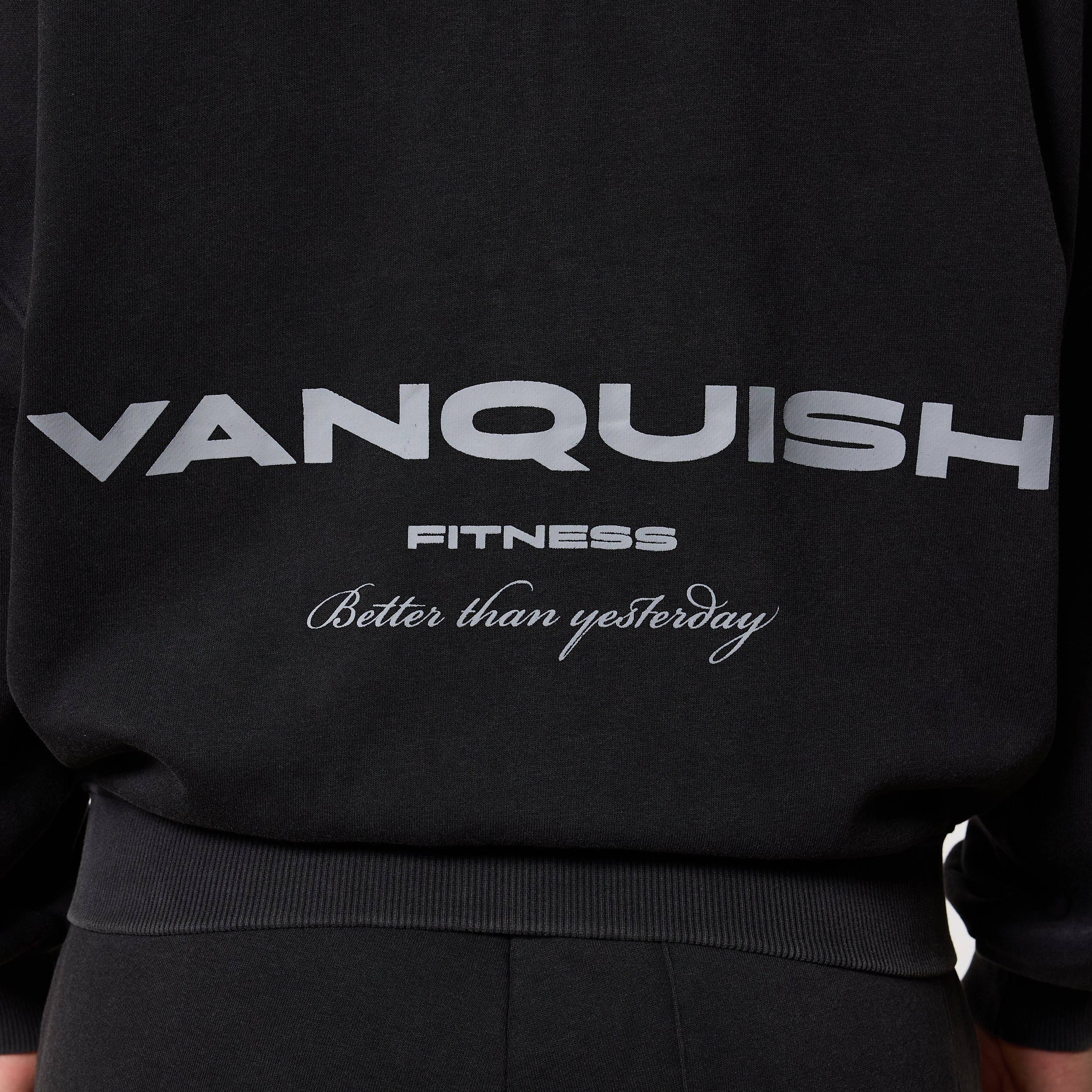 Vanquish Ladies Washed Black Zip Up Jacket