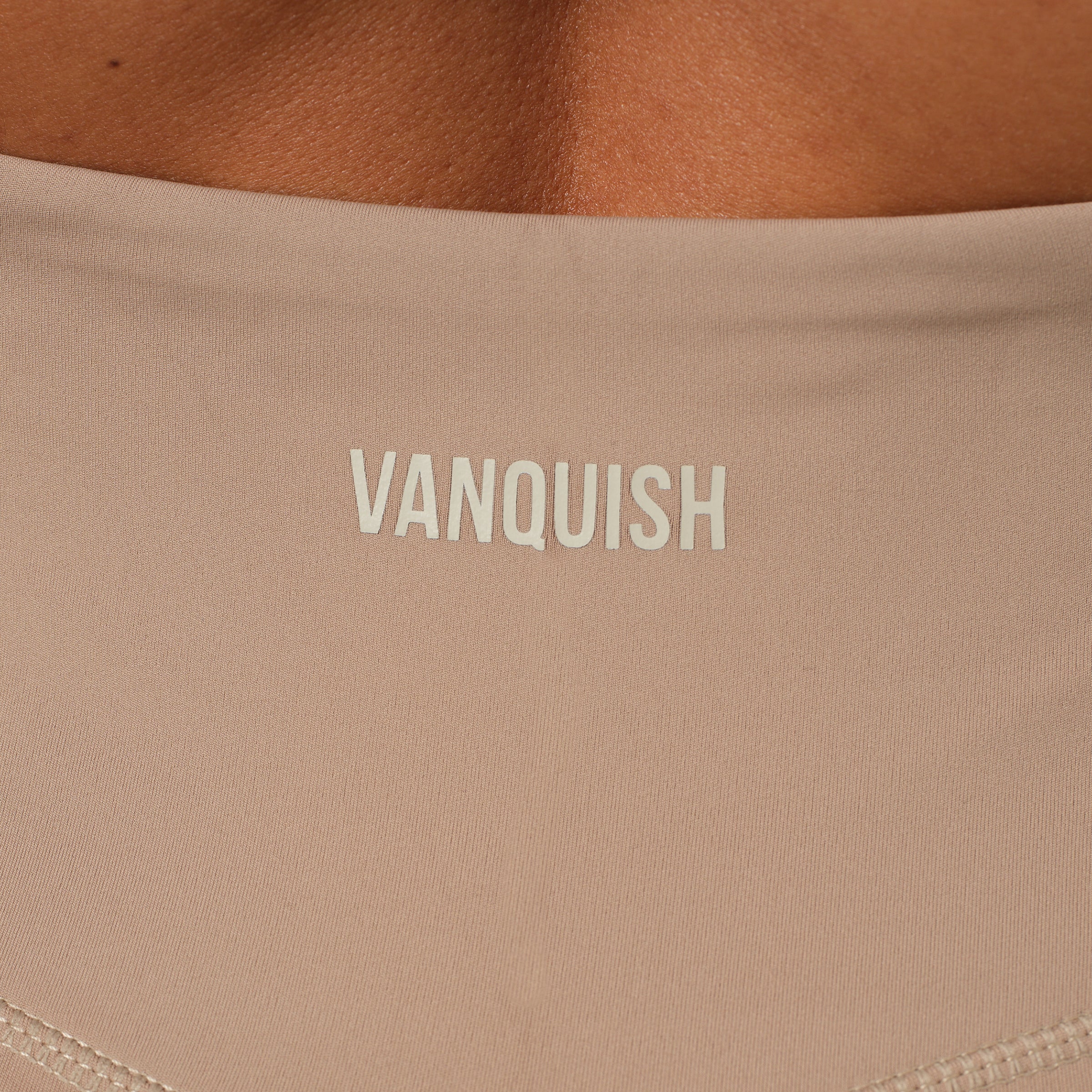 VANQUISH ENHANCE LATTE HALTER NECK TOP