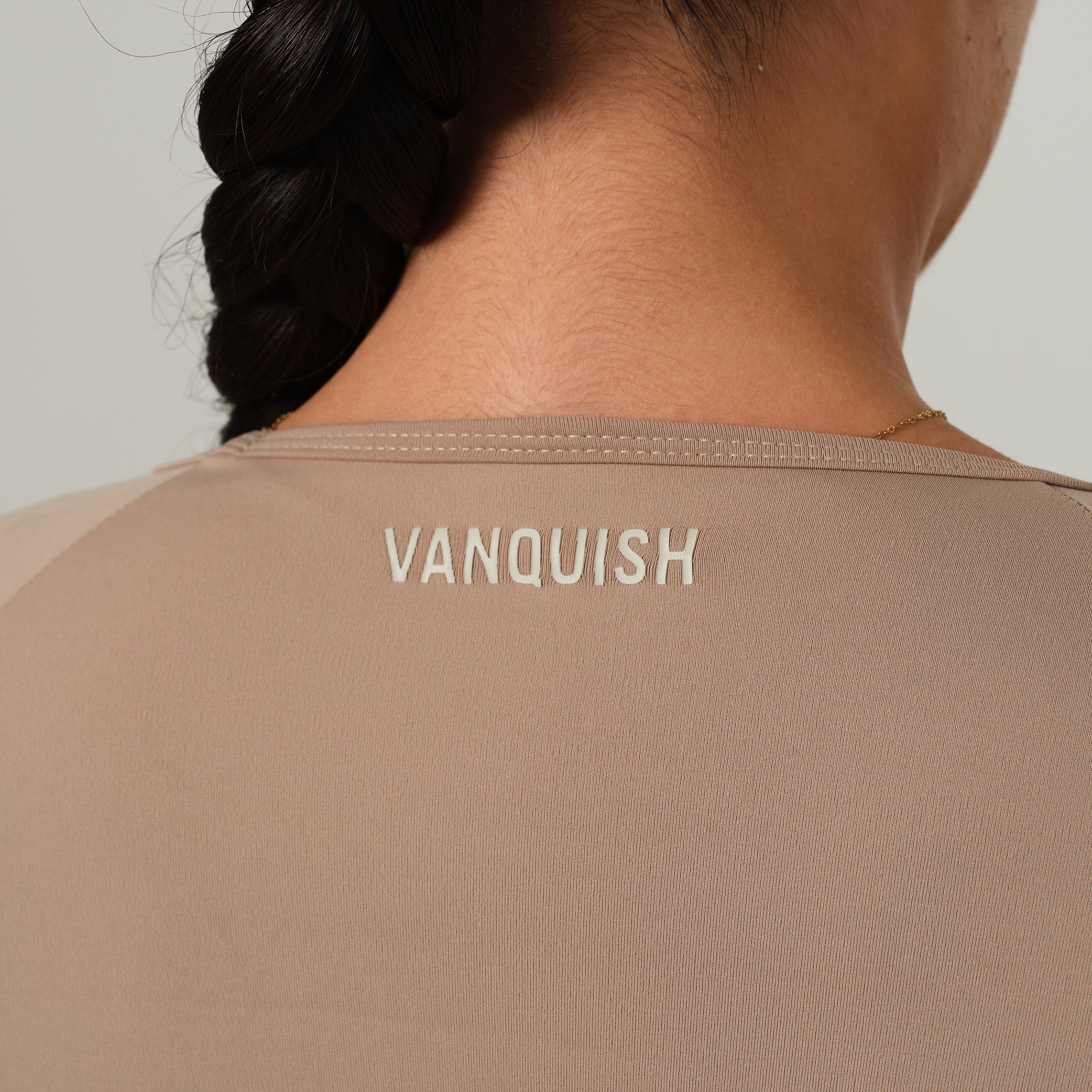 VANQUISH ENHANCE LATTE LONG SLEEVE SHRUG