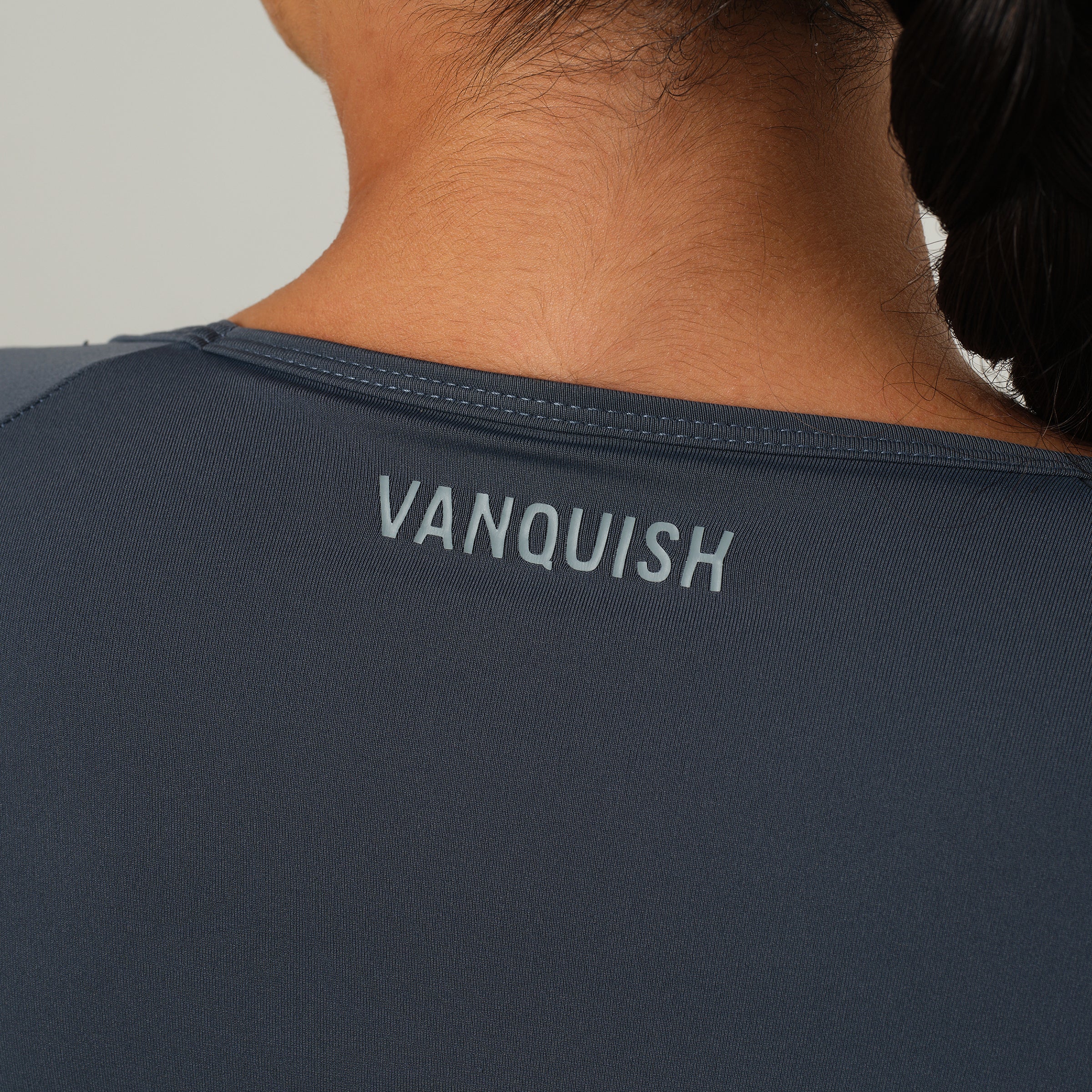 VANQUISH ENHANCE STEEL BLUE LONG SLEEVE SHRUG