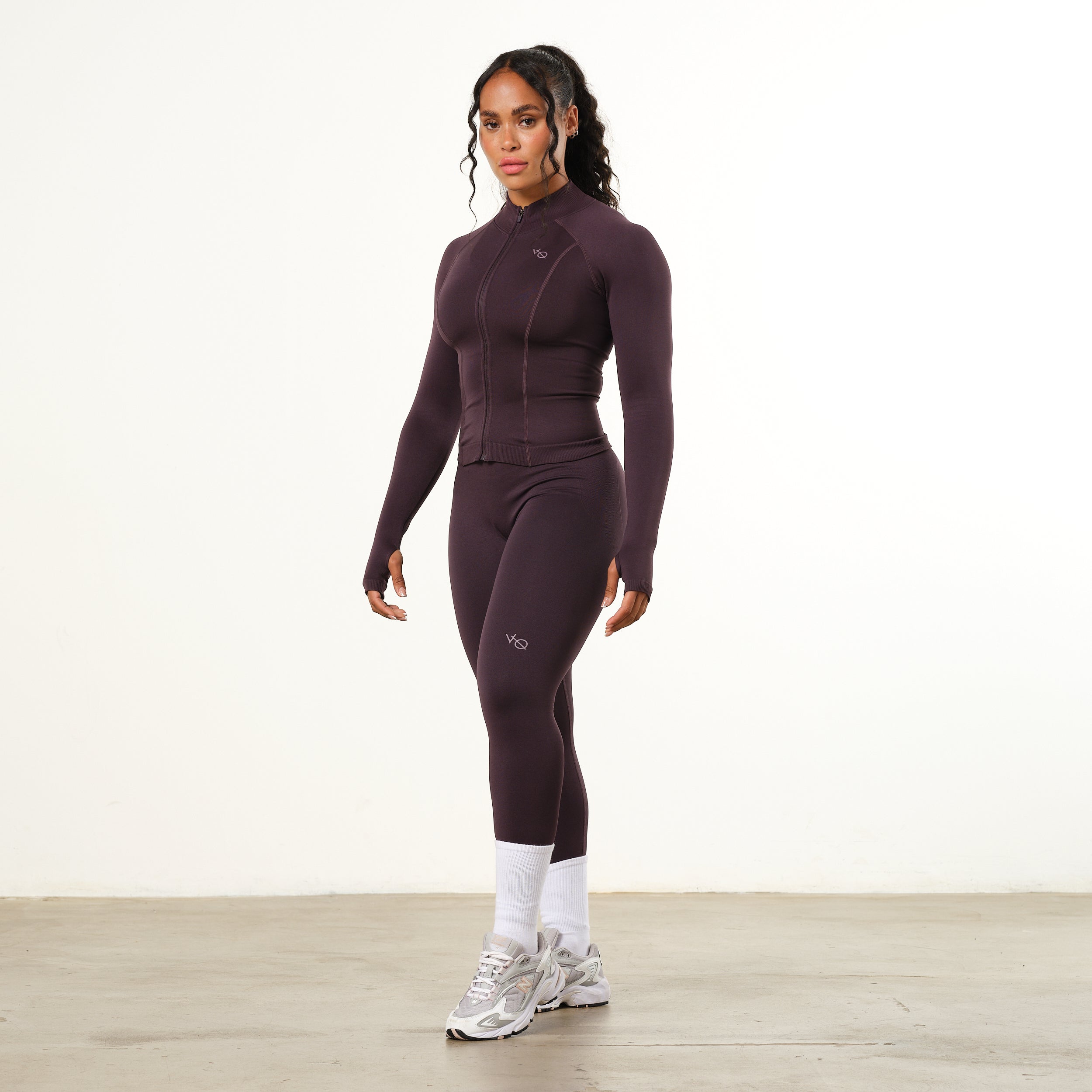 Vanquish Elevate Seamless Plum Zip Front Jacket