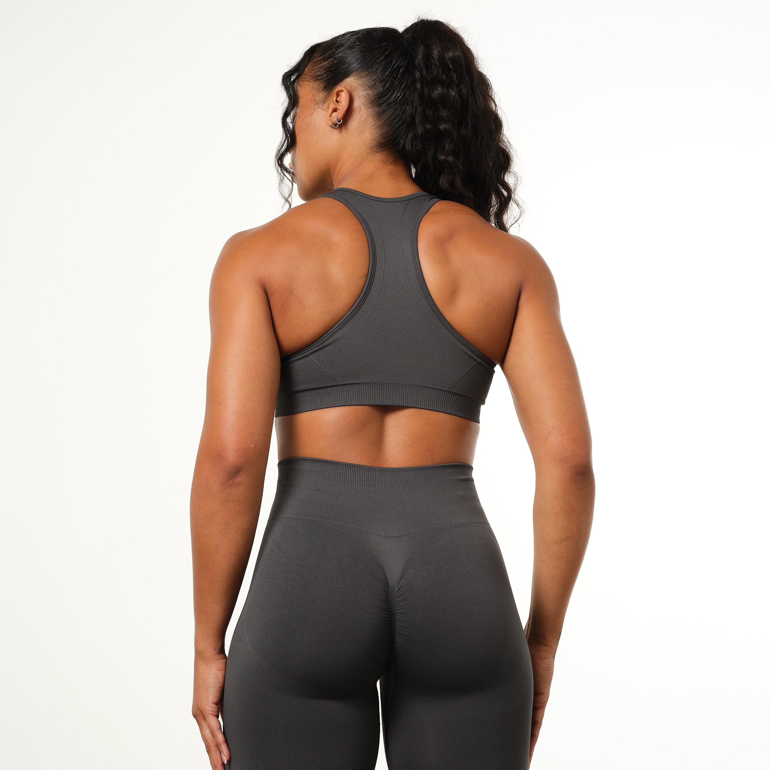 Vanquish Elevate Seamless Charcoal Support Bra