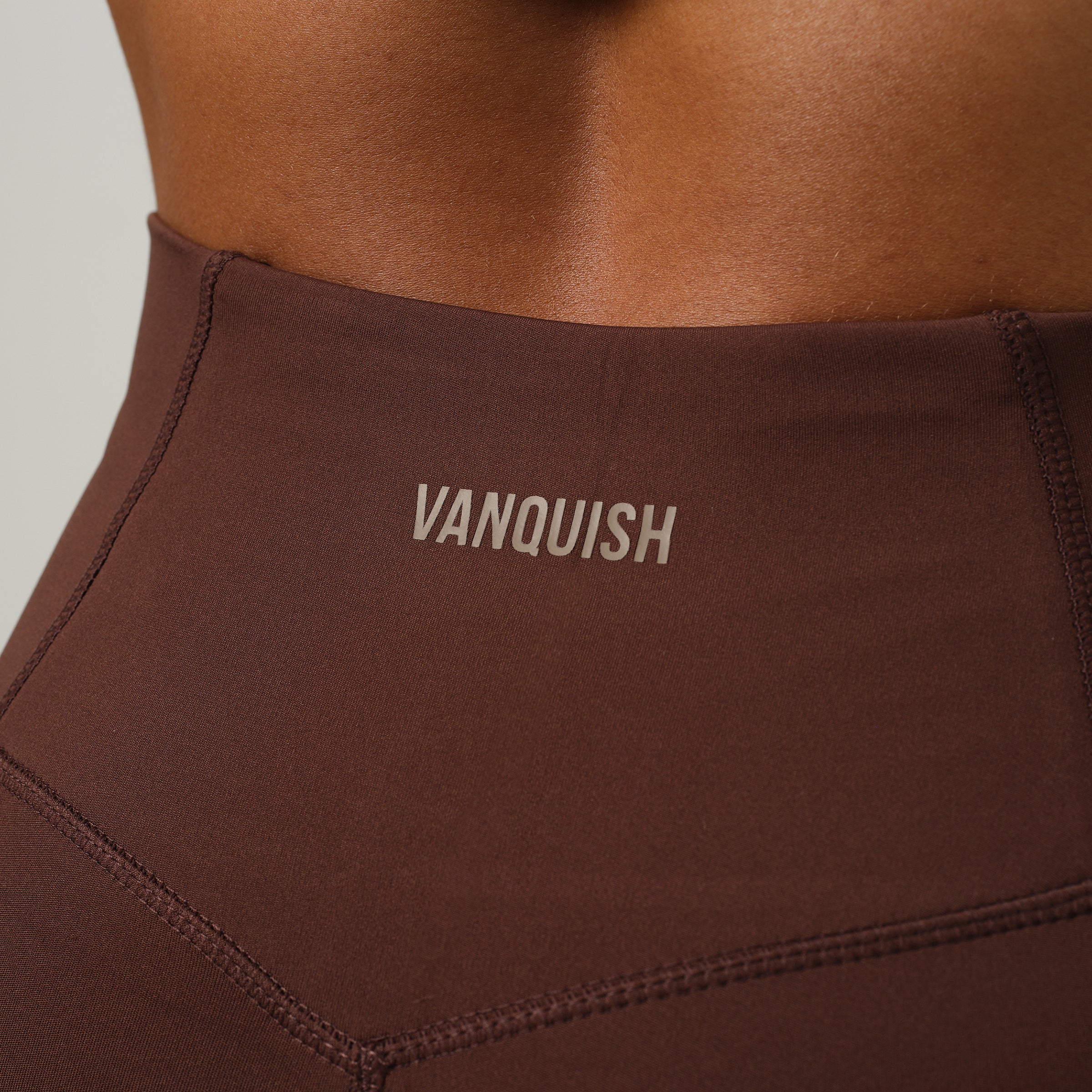 VANQUISH ENHANCE COFFEE BROWN PETITE HIGH-WAIST FLARED LEGGING