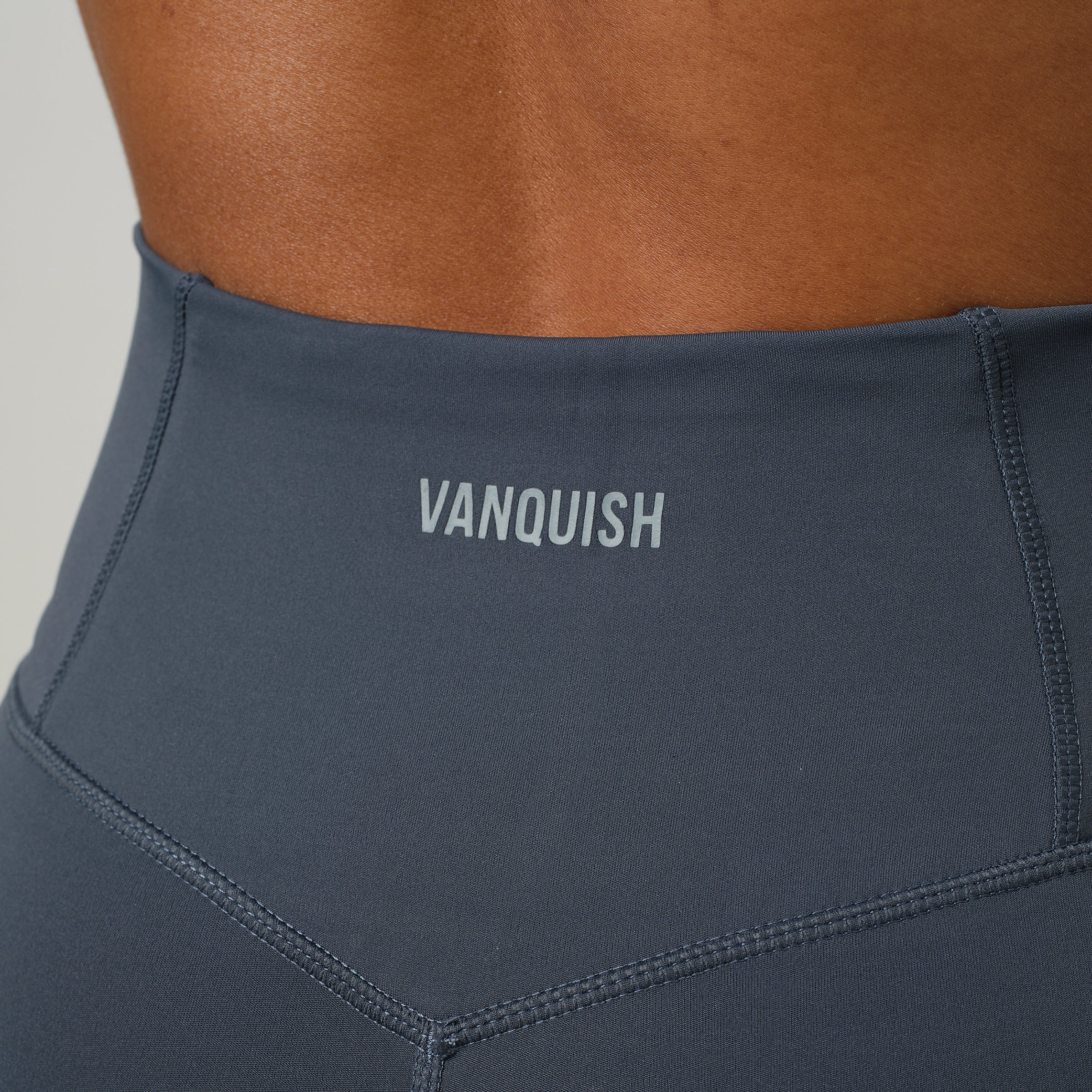 VANQUISH ENHANCE STEEL BLUE PETITE HIGH-WAIST FLARED LEGGING